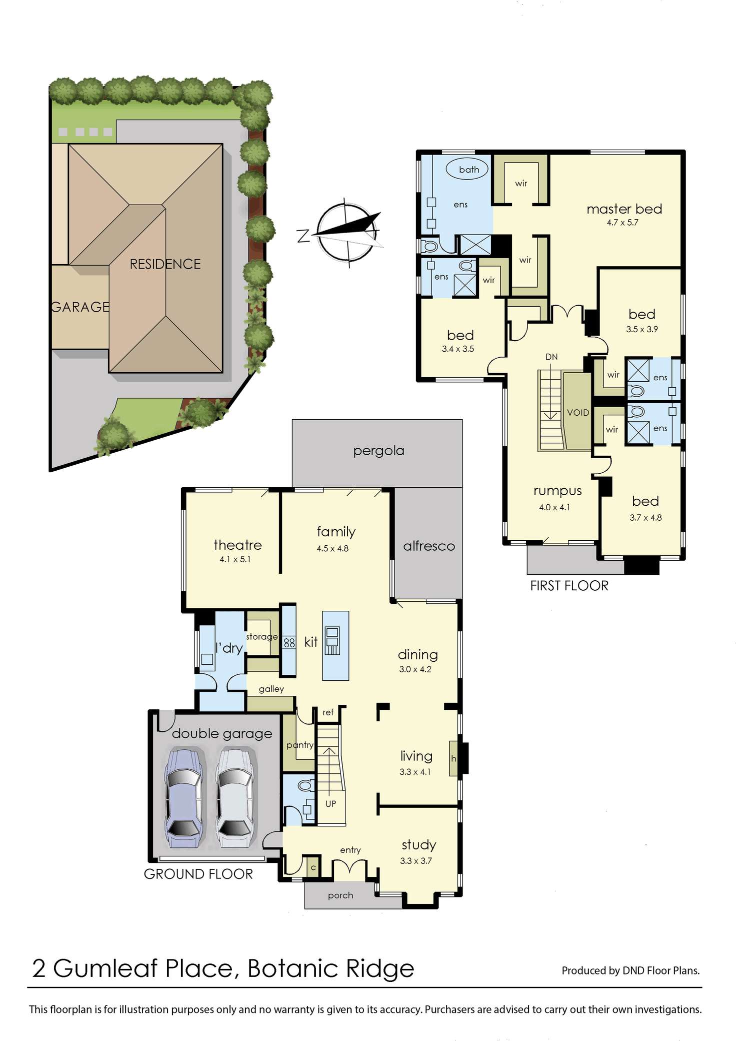 Floorplan of Homely house listing, 2 Gumleaf Place, Botanic Ridge VIC 3977