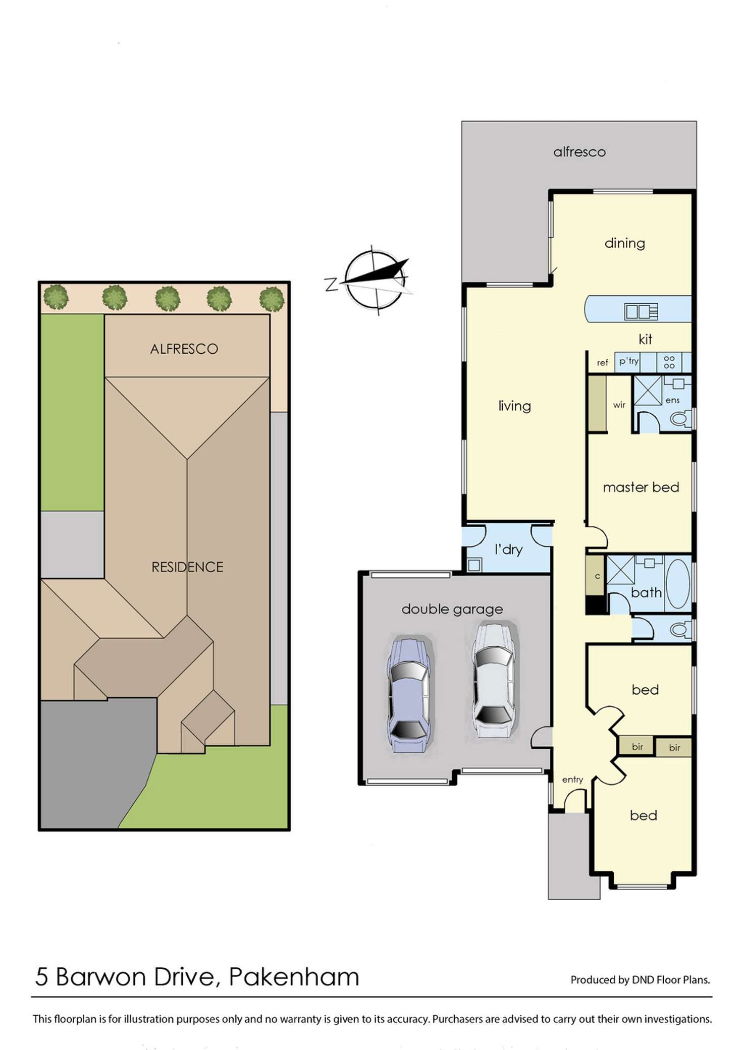 Floorplan of Homely house listing, 5 Barwon Drive, Pakenham VIC 3810