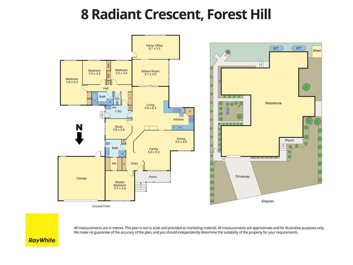 Floorplan of Homely house listing, 8 Radiant Crescent, Forest Hill VIC 3131