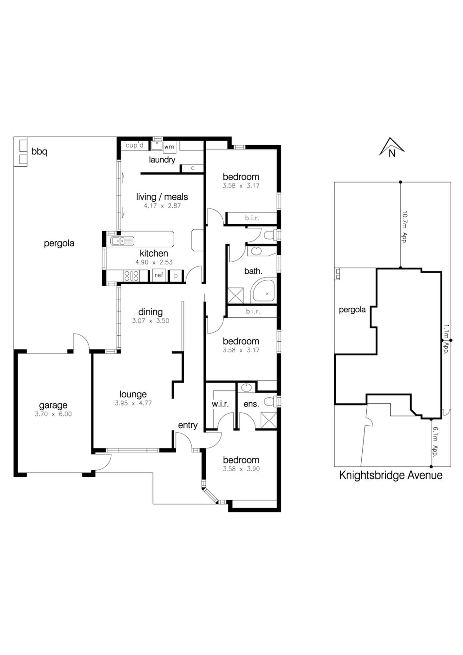 Floorplan of Homely house listing, 6 Knightsbridge Avenue, Altona Meadows VIC 3028