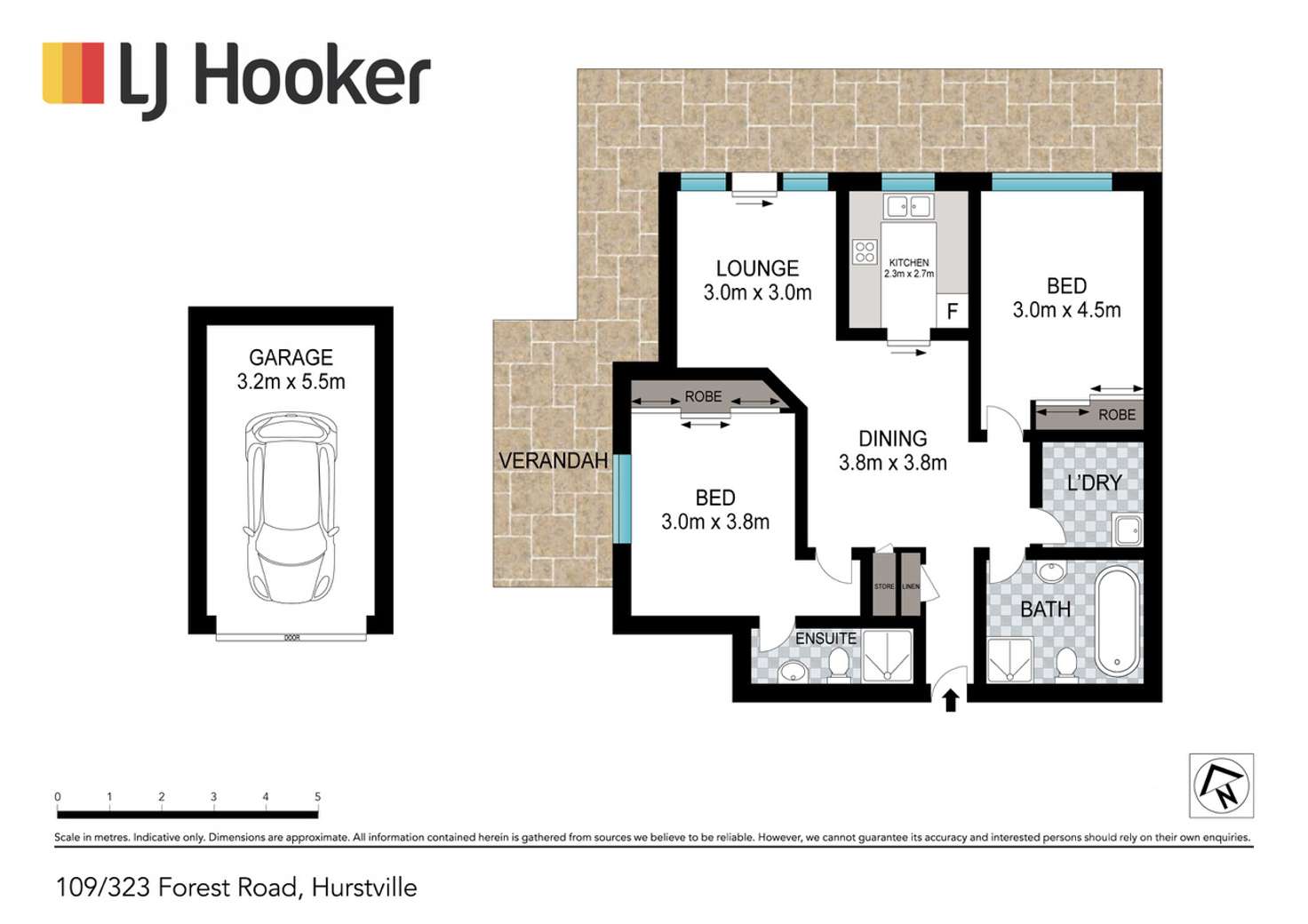 Floorplan of Homely apartment listing, 109/323 Forest Road, Hurstville NSW 2220