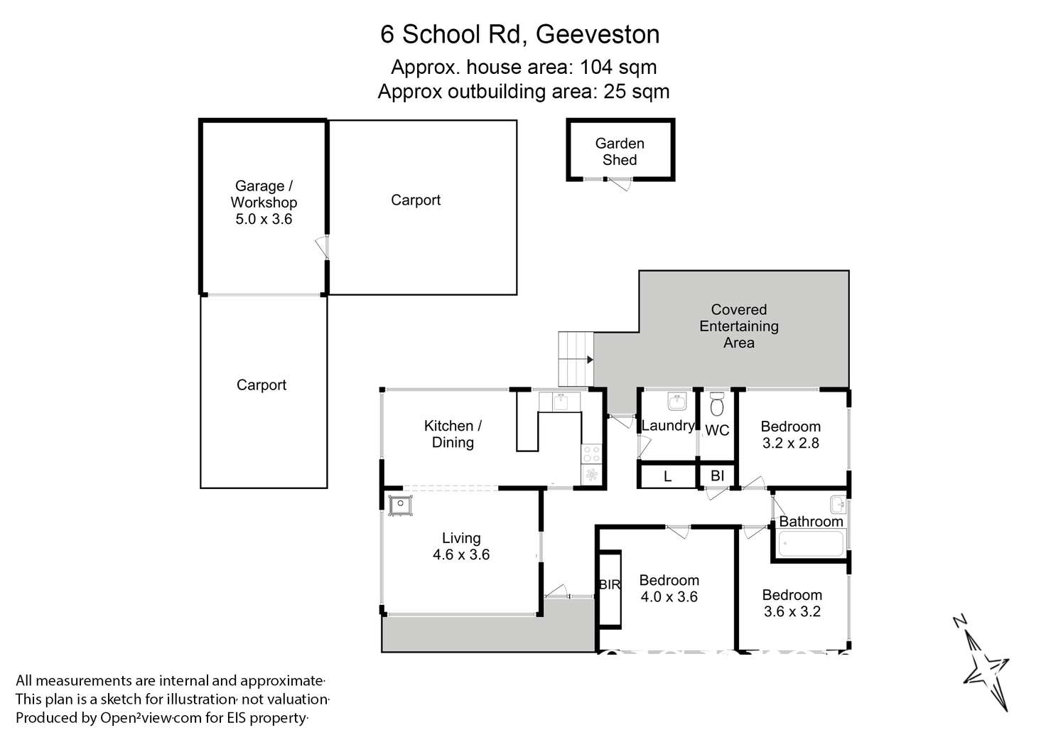 Floorplan of Homely house listing, 6 School Road, Geeveston TAS 7116