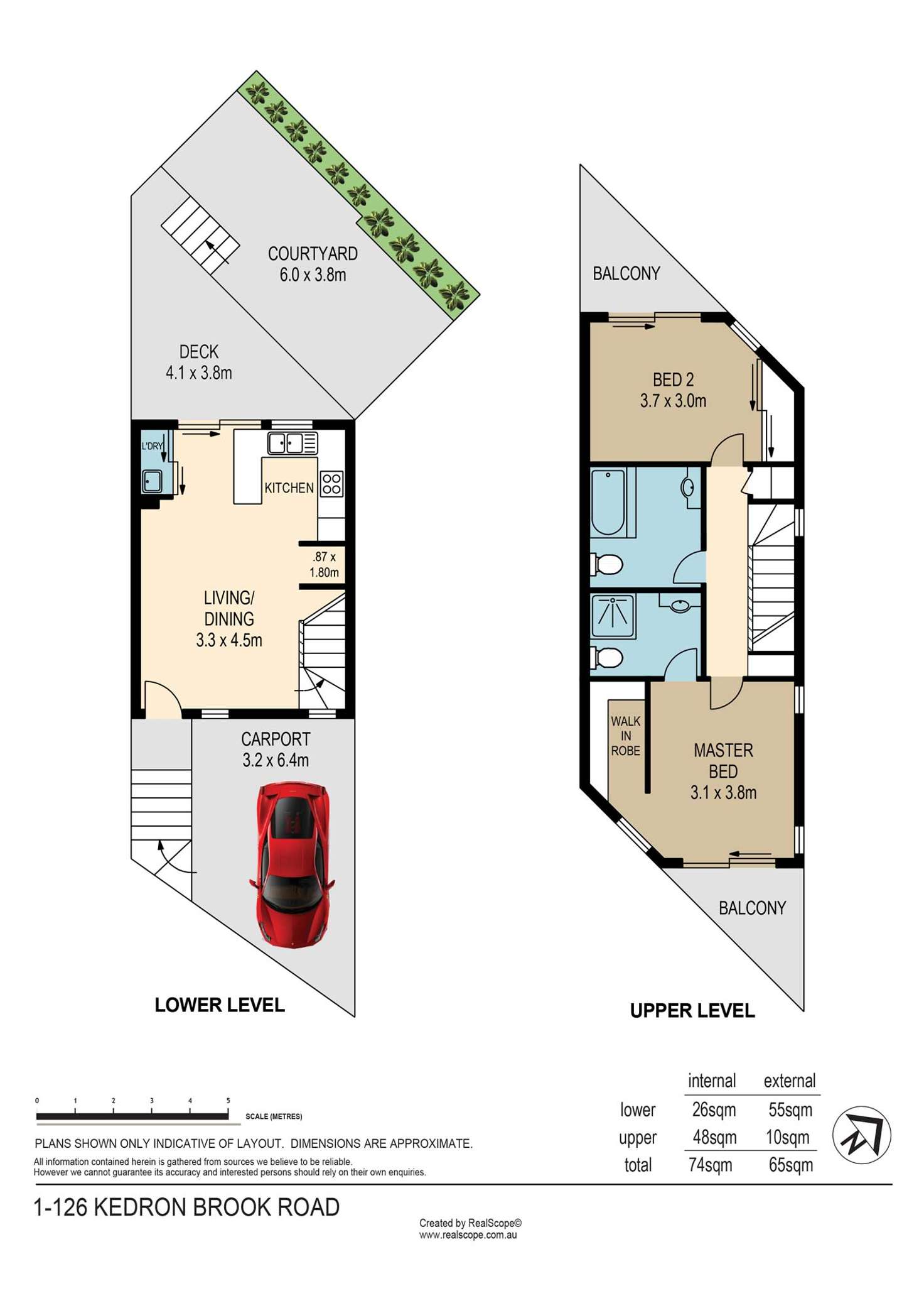 Floorplan of Homely townhouse listing, 1/126 Kedron Brook Rd, Wilston QLD 4051