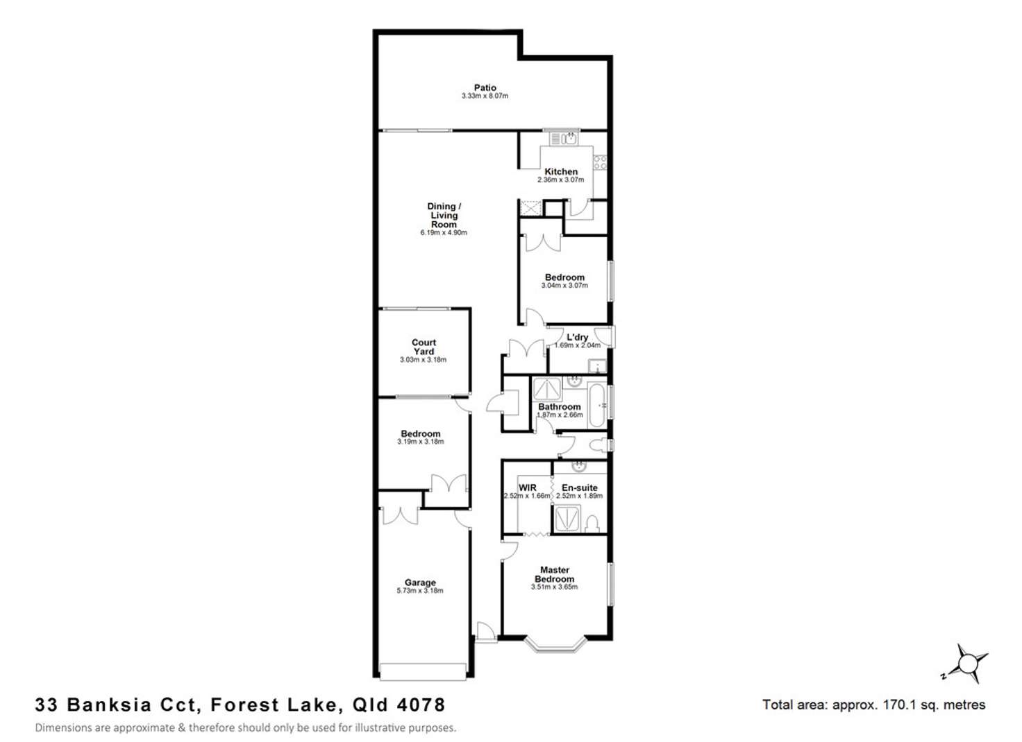 Floorplan of Homely house listing, 33 Banksia Circuit, Forest Lake QLD 4078