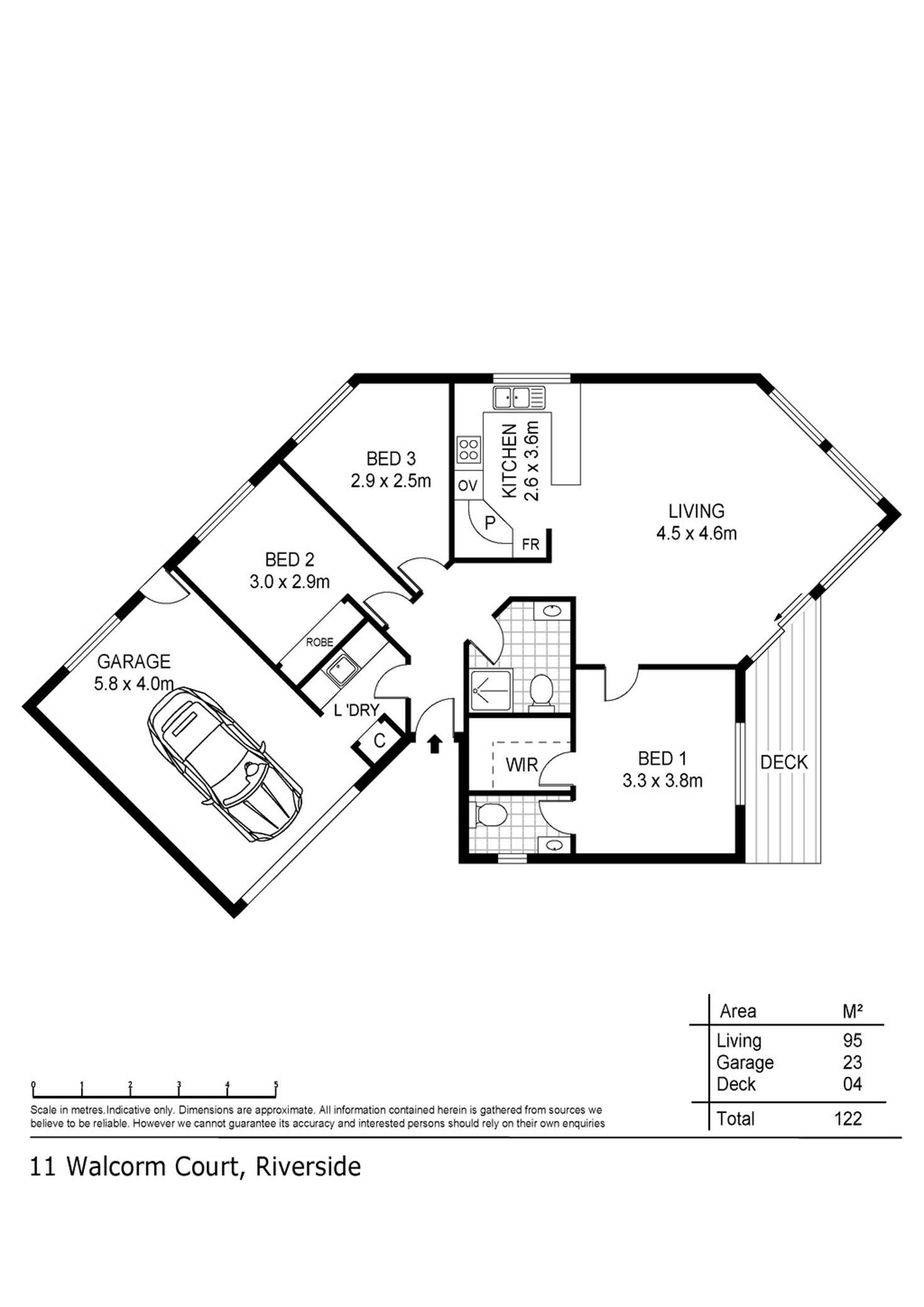Floorplan of Homely house listing, 7/11 Walcorm Court, Riverside TAS 7250