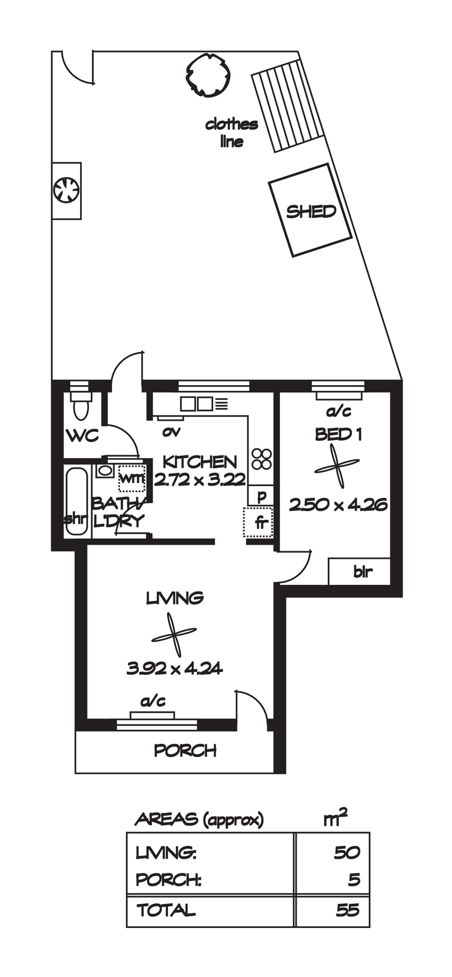 Floorplan of Homely unit listing, 5/ 635 - 637 South Road, Black Forest SA 5035