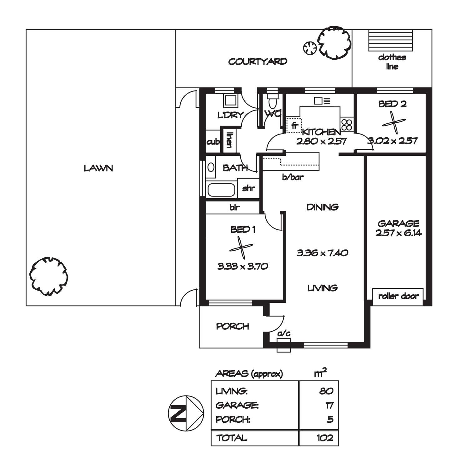 Floorplan of Homely unit listing, 1/ 3 Elford Street, Kensington Gardens SA 5068