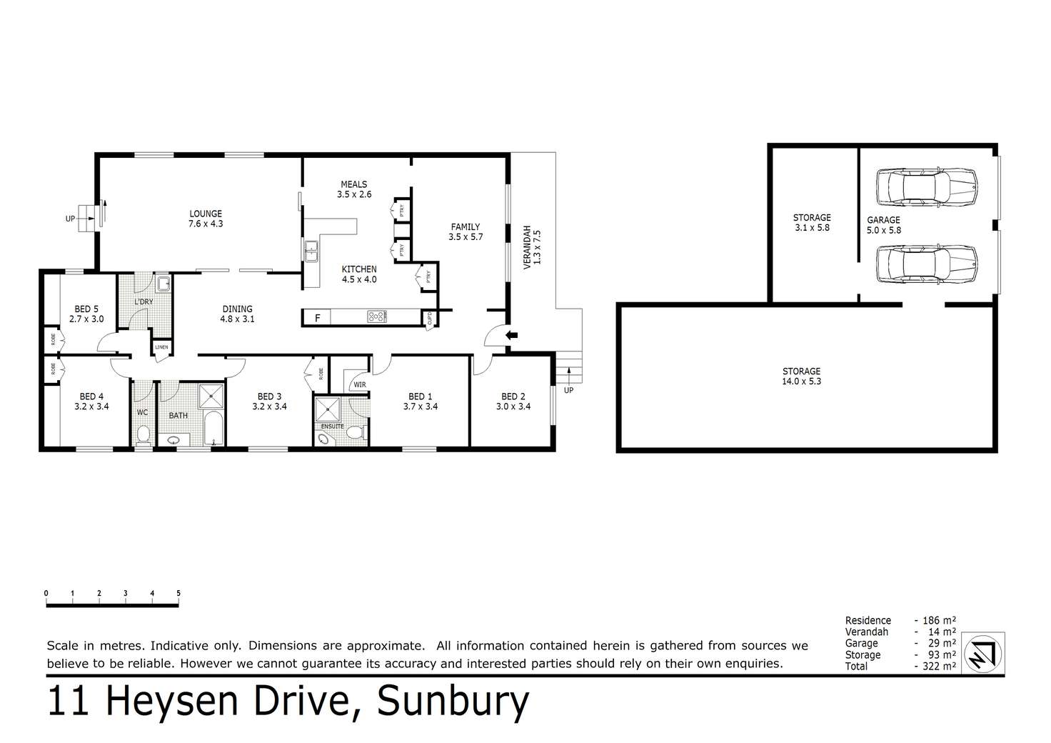 Floorplan of Homely house listing, 11 Heysen Drive, Sunbury VIC 3429