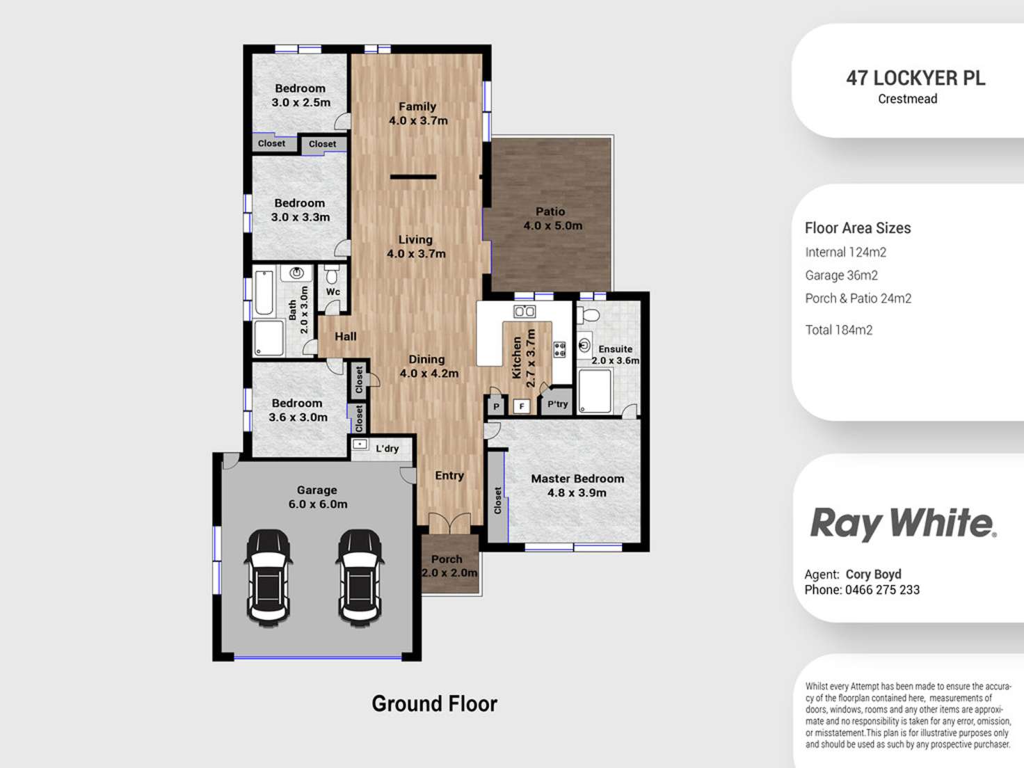 Floorplan of Homely house listing, 47 Lockyer Place, Crestmead QLD 4132