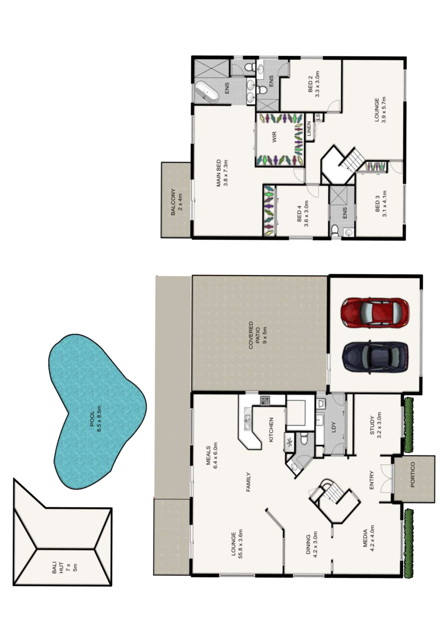 Floorplan of Homely house listing, 23 Lucas Crescent, Ormeau Hills QLD 4208