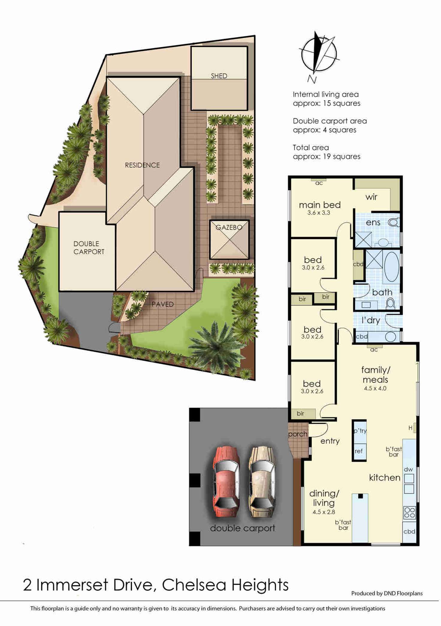 Floorplan of Homely house listing, 2 Immerset Drive, Chelsea Heights VIC 3196