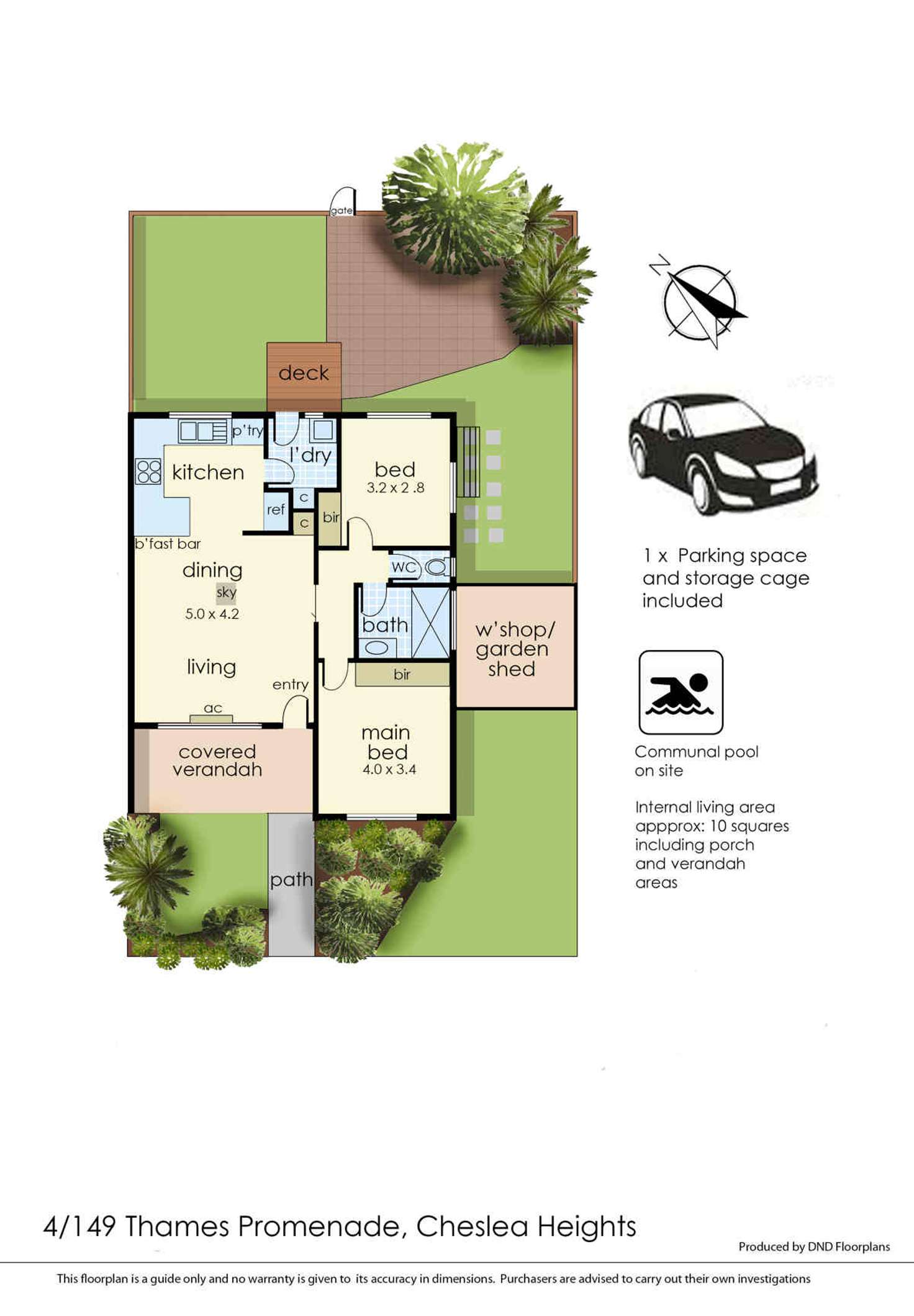 Floorplan of Homely unit listing, 4/149 Thames Promenade, Chelsea Heights VIC 3196