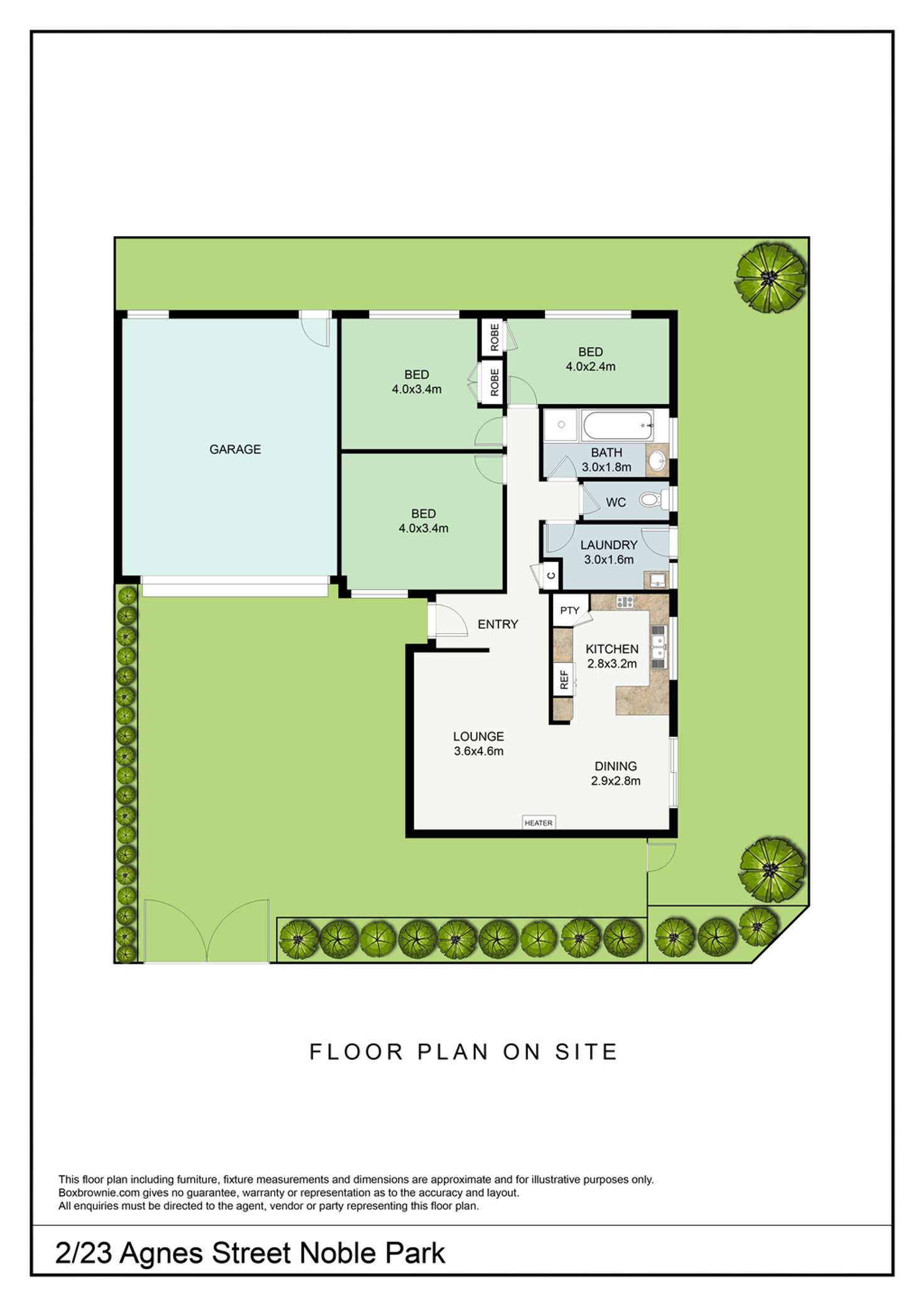 Floorplan of Homely house listing, 2/23 Agnes Street, Noble Park VIC 3174