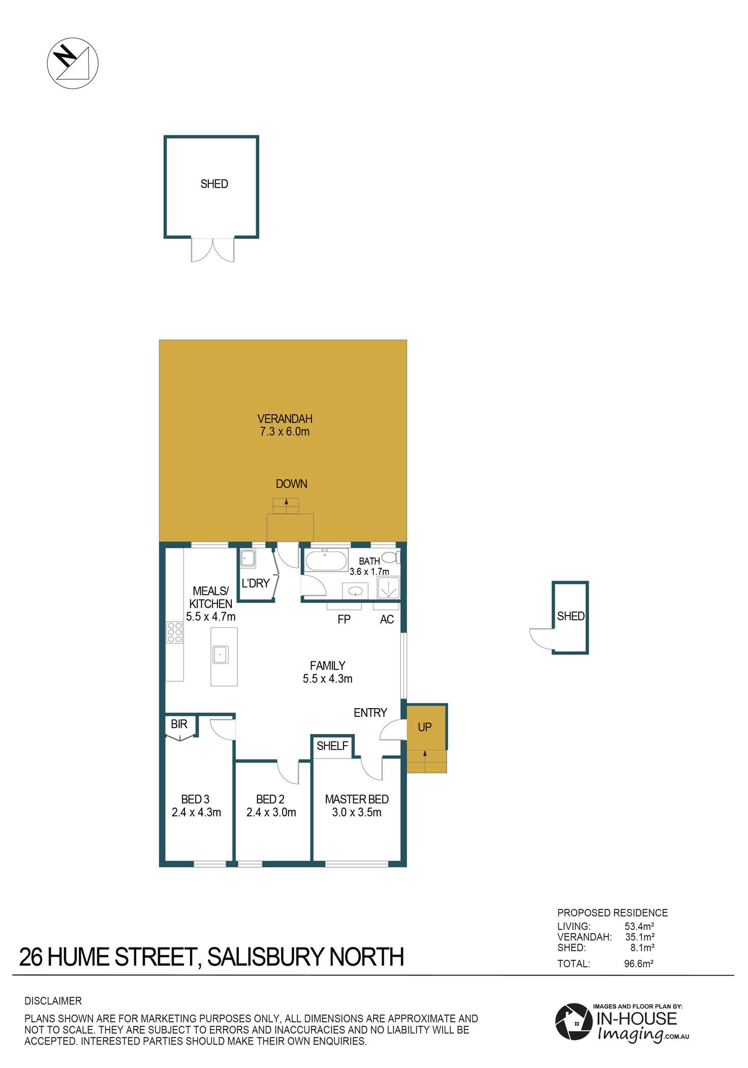Floorplan of Homely house listing, 24 Hume Street, Salisbury North SA 5108
