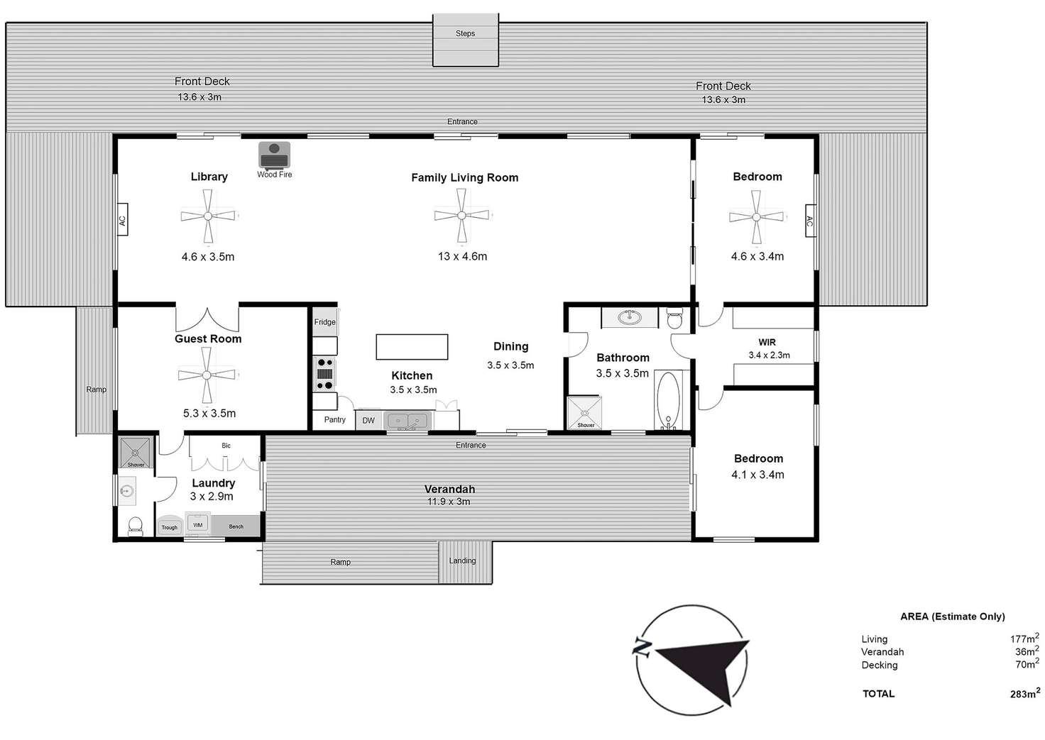 Floorplan of Homely house listing, 124 Blombery Road, Arno Bay SA 5603