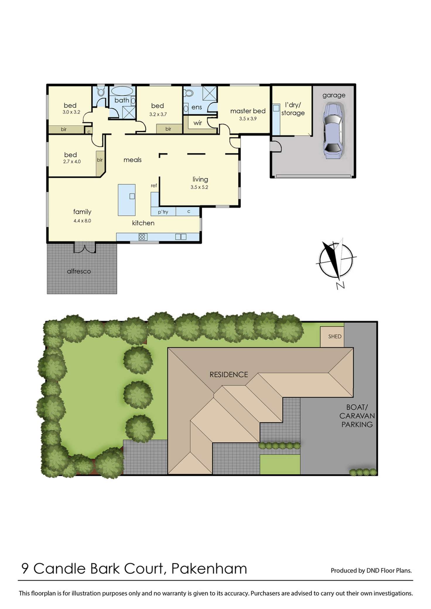 Floorplan of Homely house listing, 9 Candle Bark Court, Pakenham VIC 3810