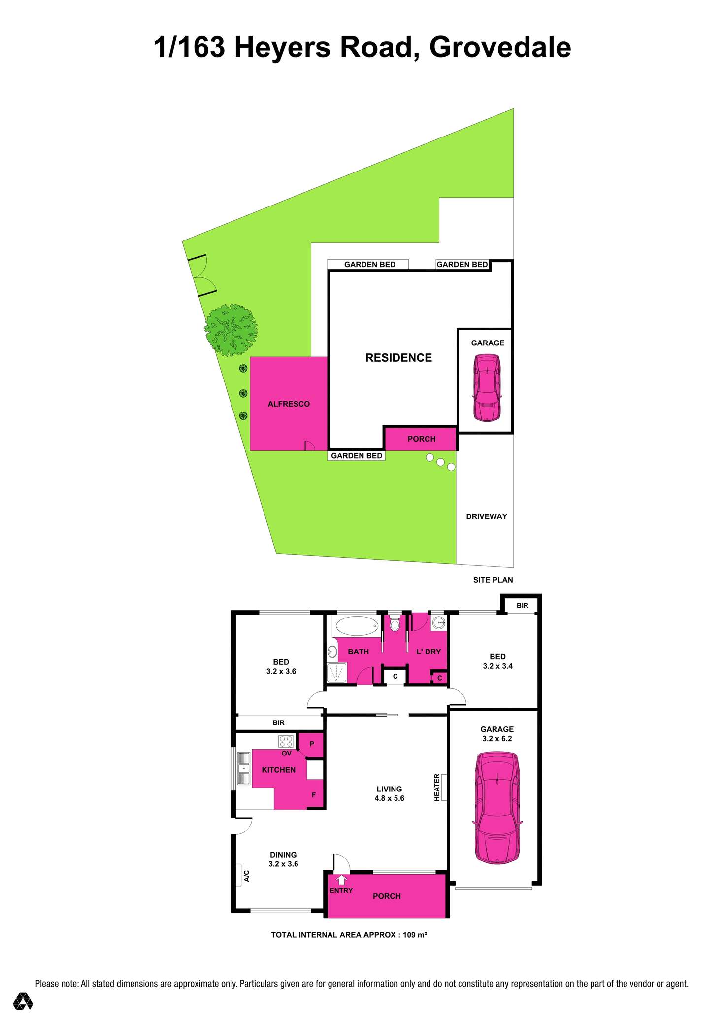 Floorplan of Homely house listing, 1/163 Heyers Road, Grovedale VIC 3216