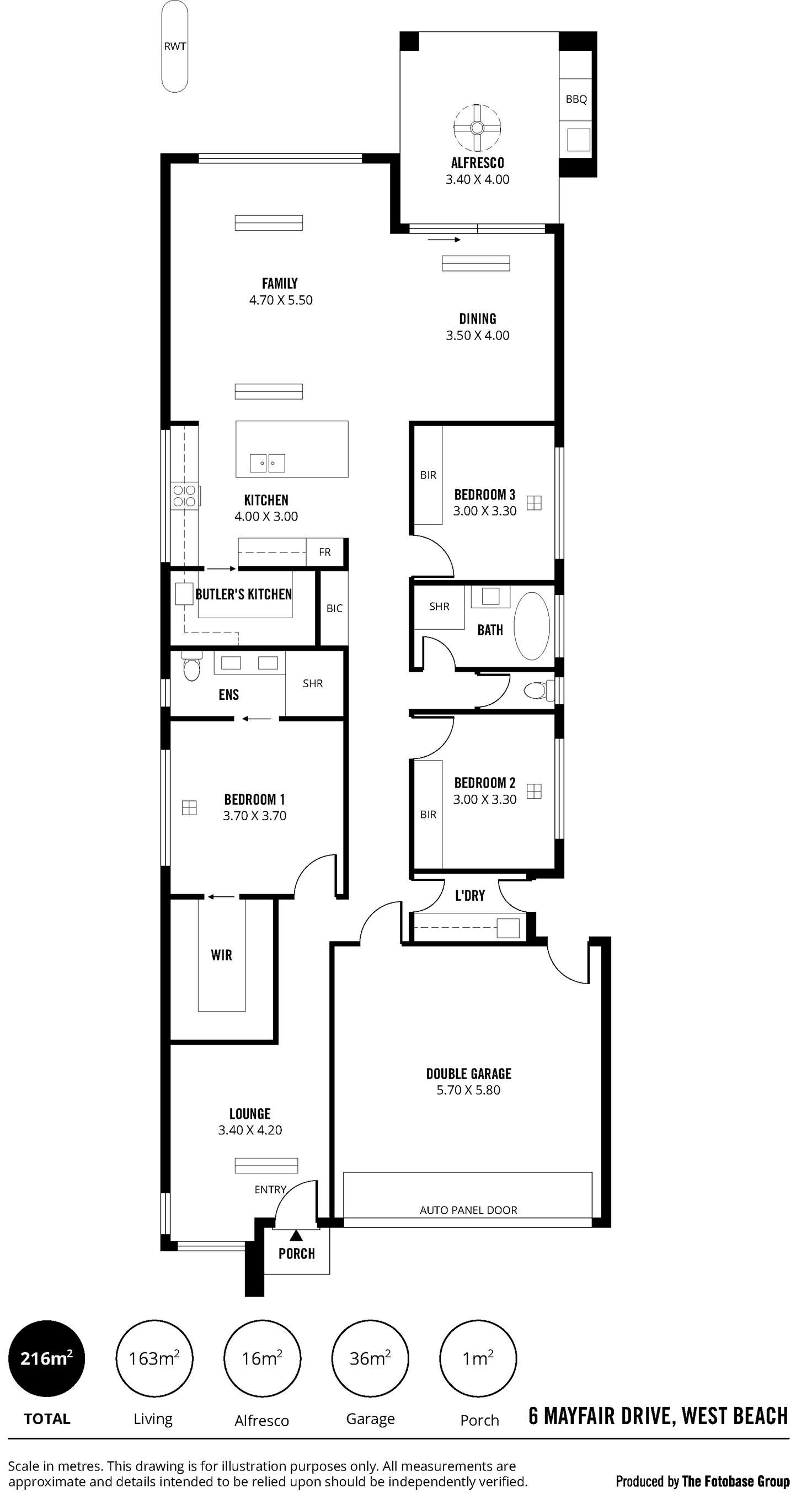 Floorplan of Homely house listing, 6 Mayfair Drive, West Beach SA 5024