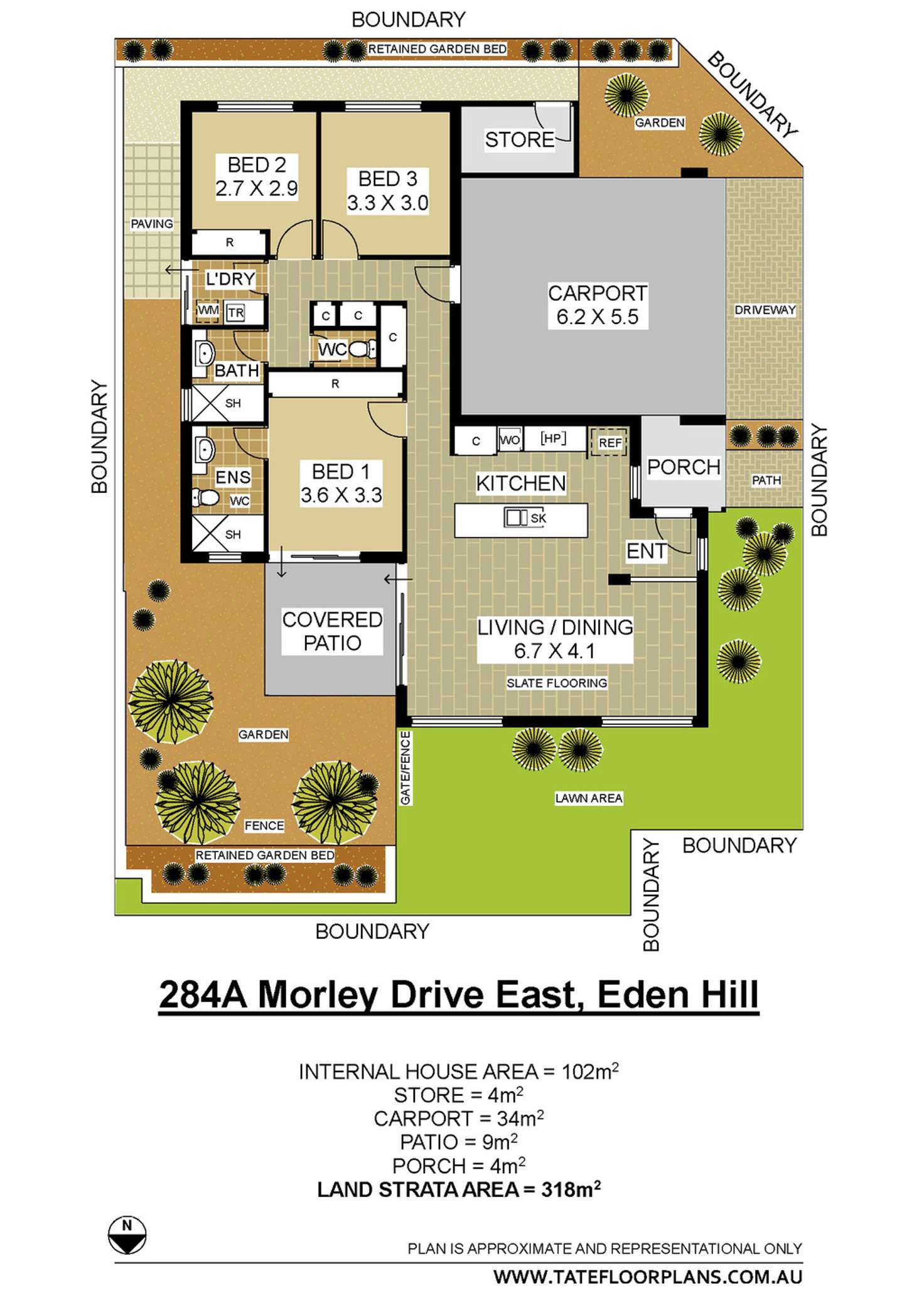 Floorplan of Homely house listing, 284A Morley Drive East, Eden Hill WA 6054