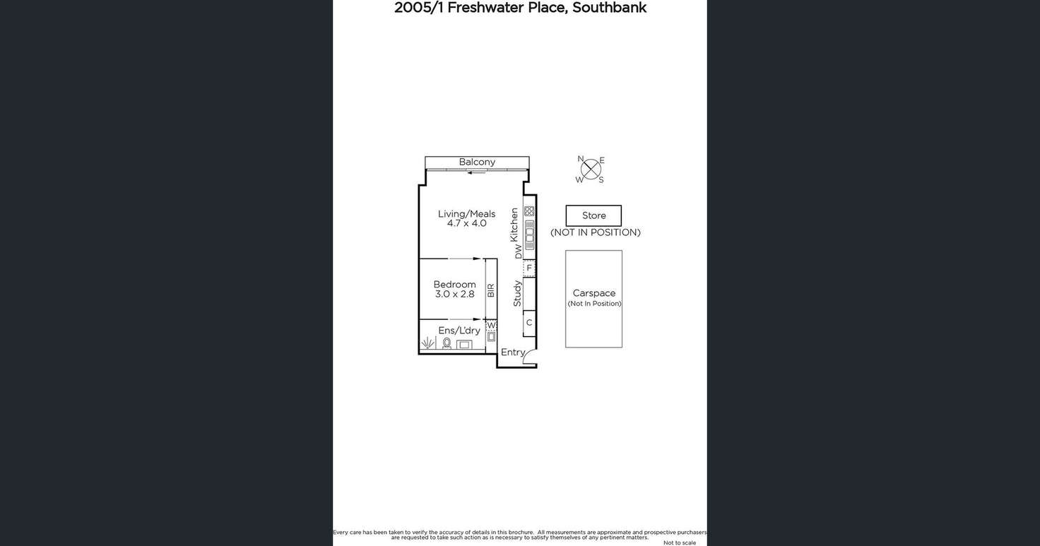 Floorplan of Homely apartment listing, 2005/1 Freshwater Place, Southbank VIC 3006