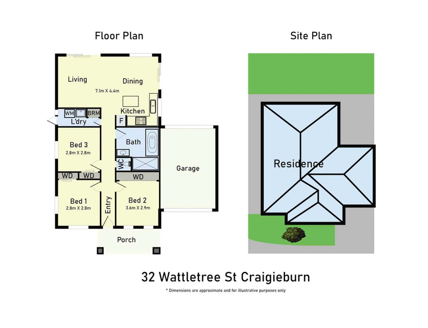 Floorplan of Homely house listing, 32 Wattletree Street, Craigieburn VIC 3064
