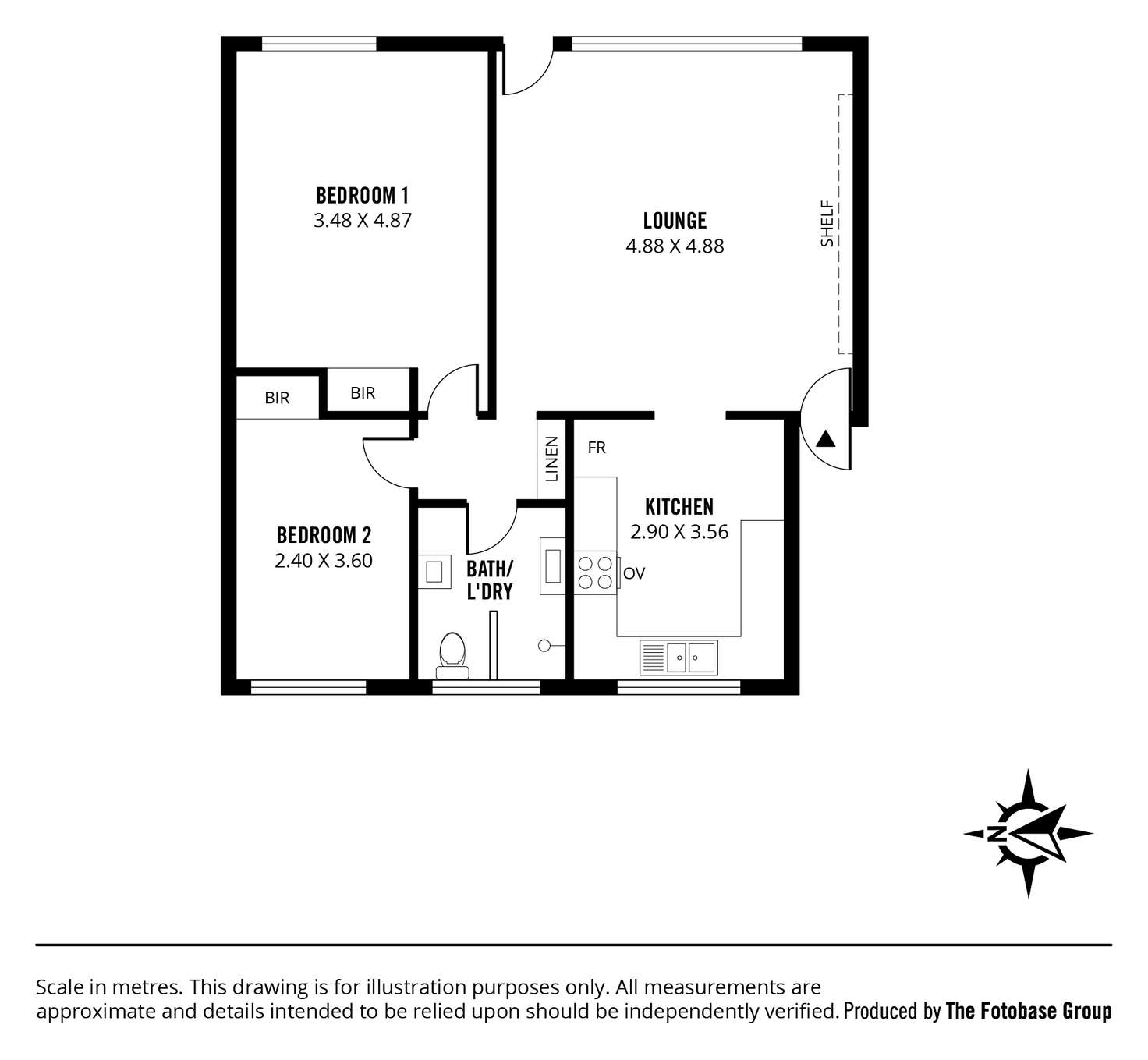 Floorplan of Homely unit listing, 4/3 First Avenue, Ascot Park SA 5043