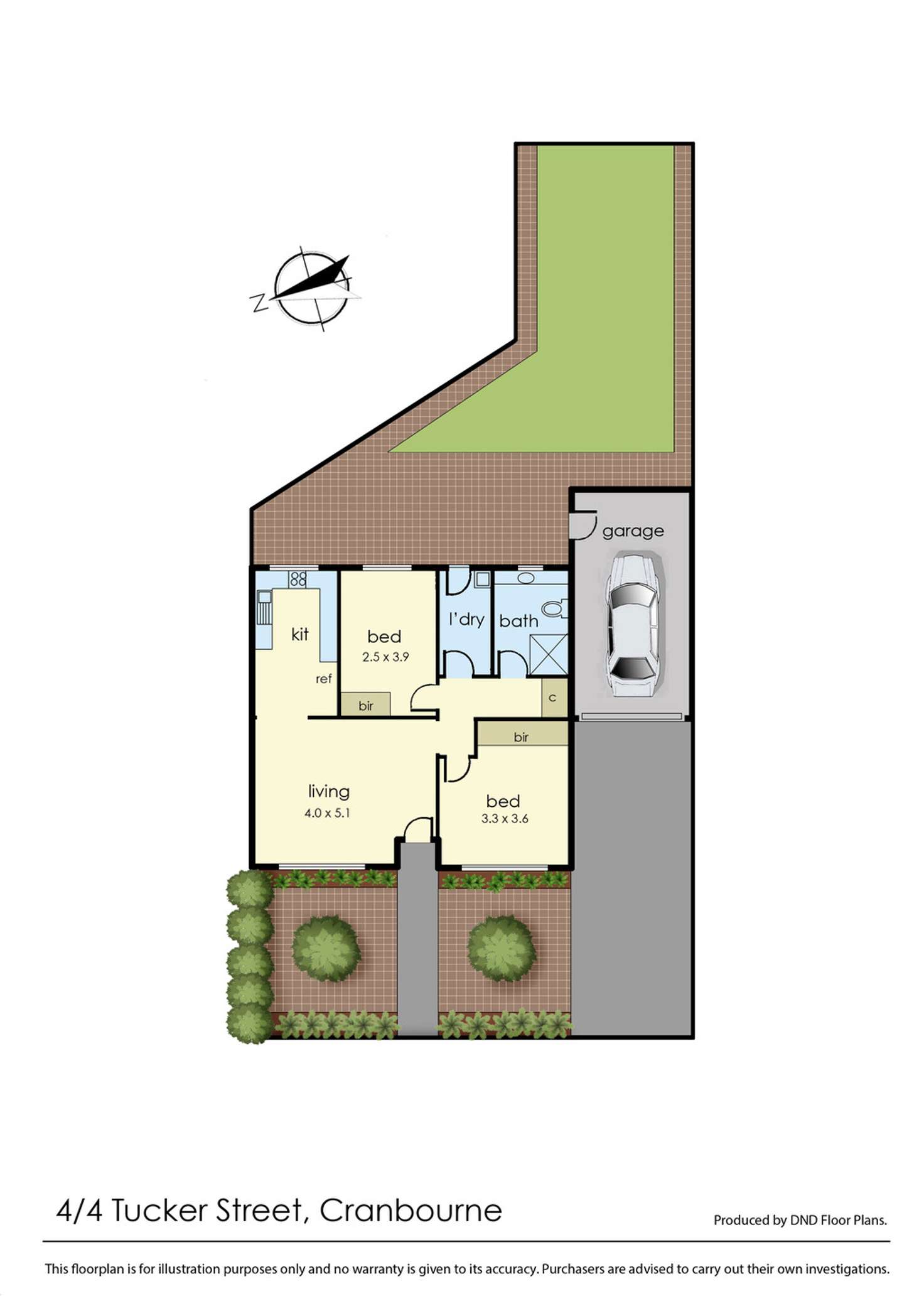 Floorplan of Homely unit listing, 4/4A Tucker Street, Cranbourne VIC 3977