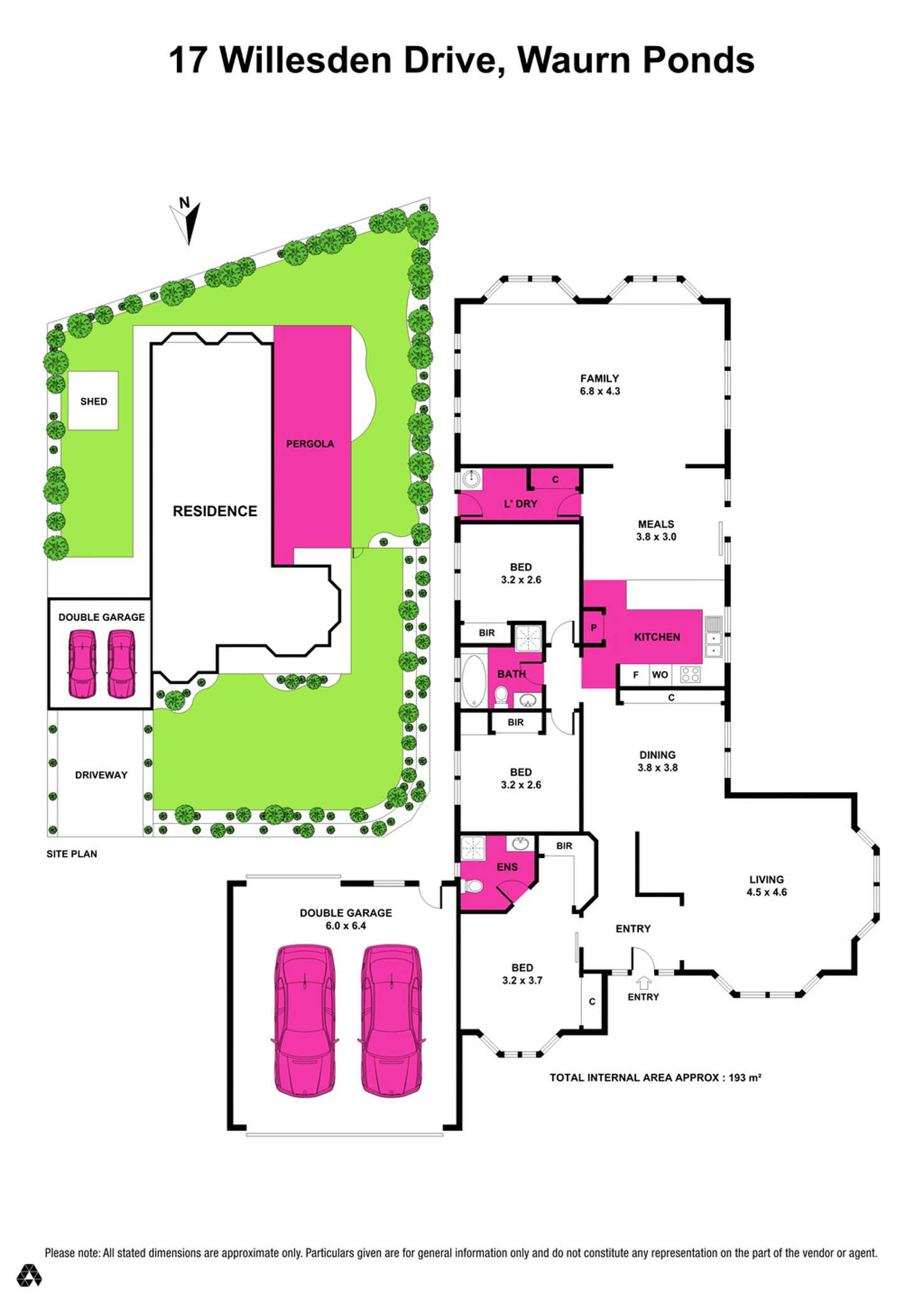 Floorplan of Homely house listing, 17 Willesden Drive, Waurn Ponds VIC 3216