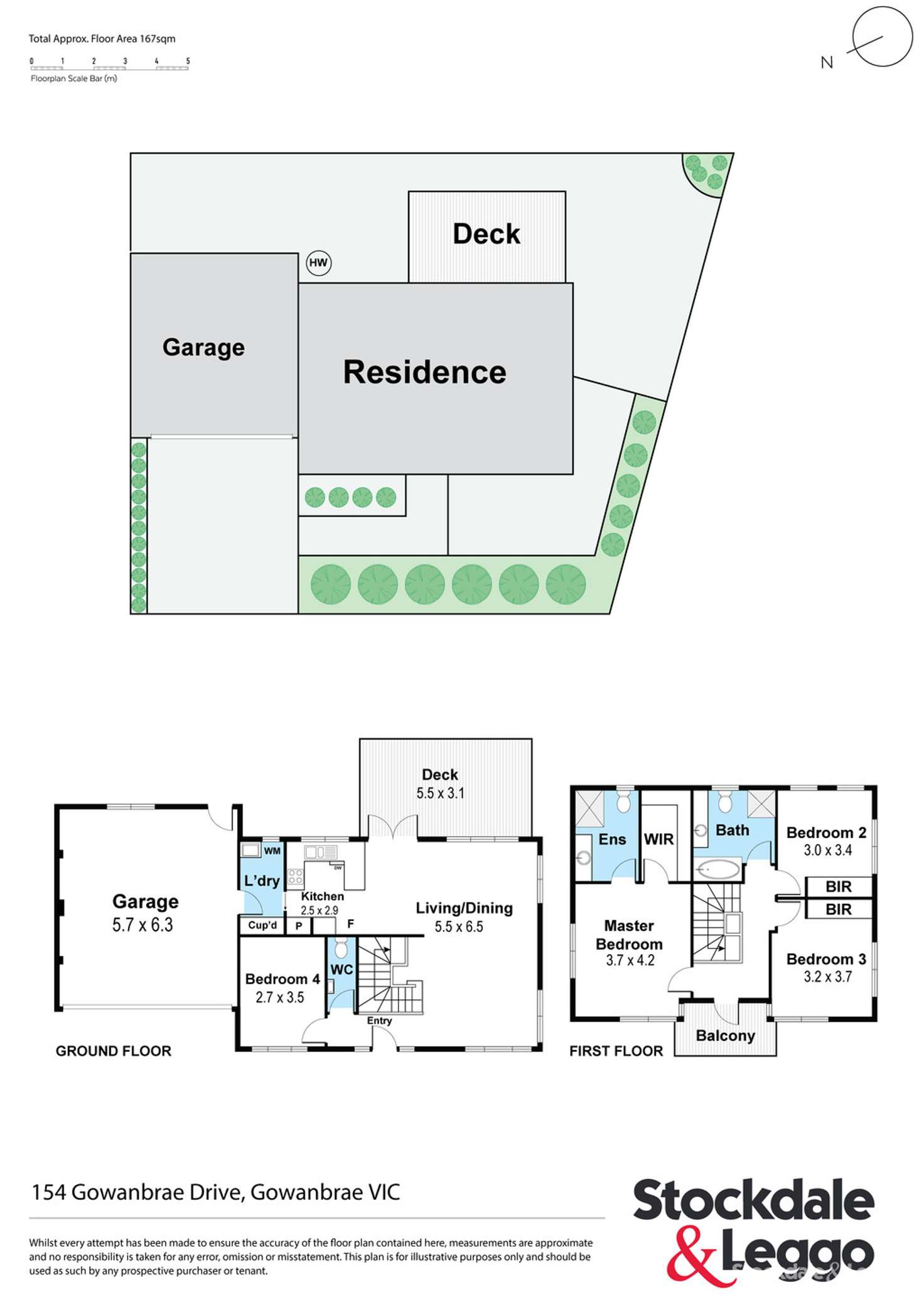 Floorplan of Homely house listing, 154 Gowanbrae Drive, Gowanbrae VIC 3043