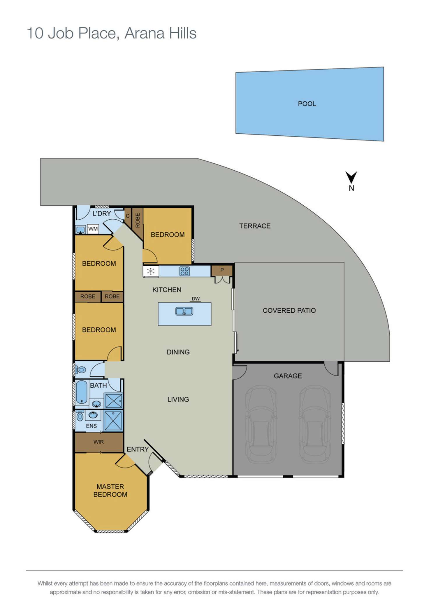 Floorplan of Homely house listing, 10 Job Place, Arana Hills QLD 4054