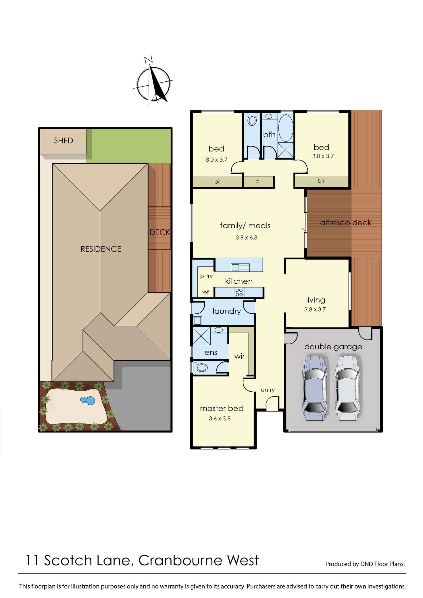 Floorplan of Homely house listing, 11 Scotch Lane, Cranbourne West VIC 3977