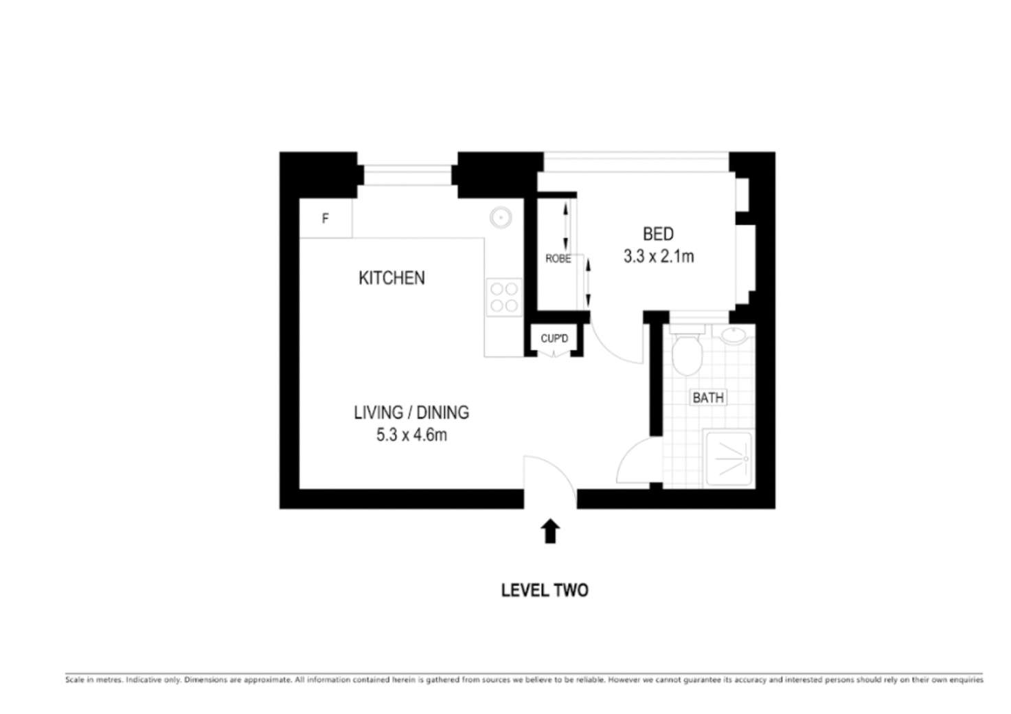 Floorplan of Homely apartment listing, 16/233 Darlinghurst Road, Darlinghurst NSW 2010