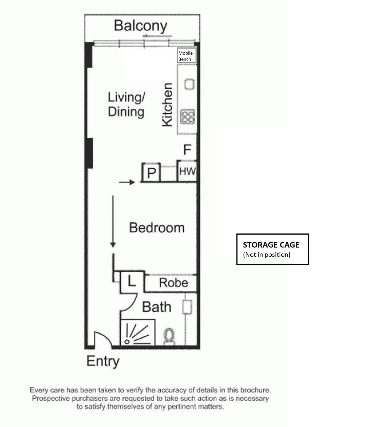 Floorplan of Homely apartment listing, 1506/280 Spencer Street, Melbourne VIC 3000