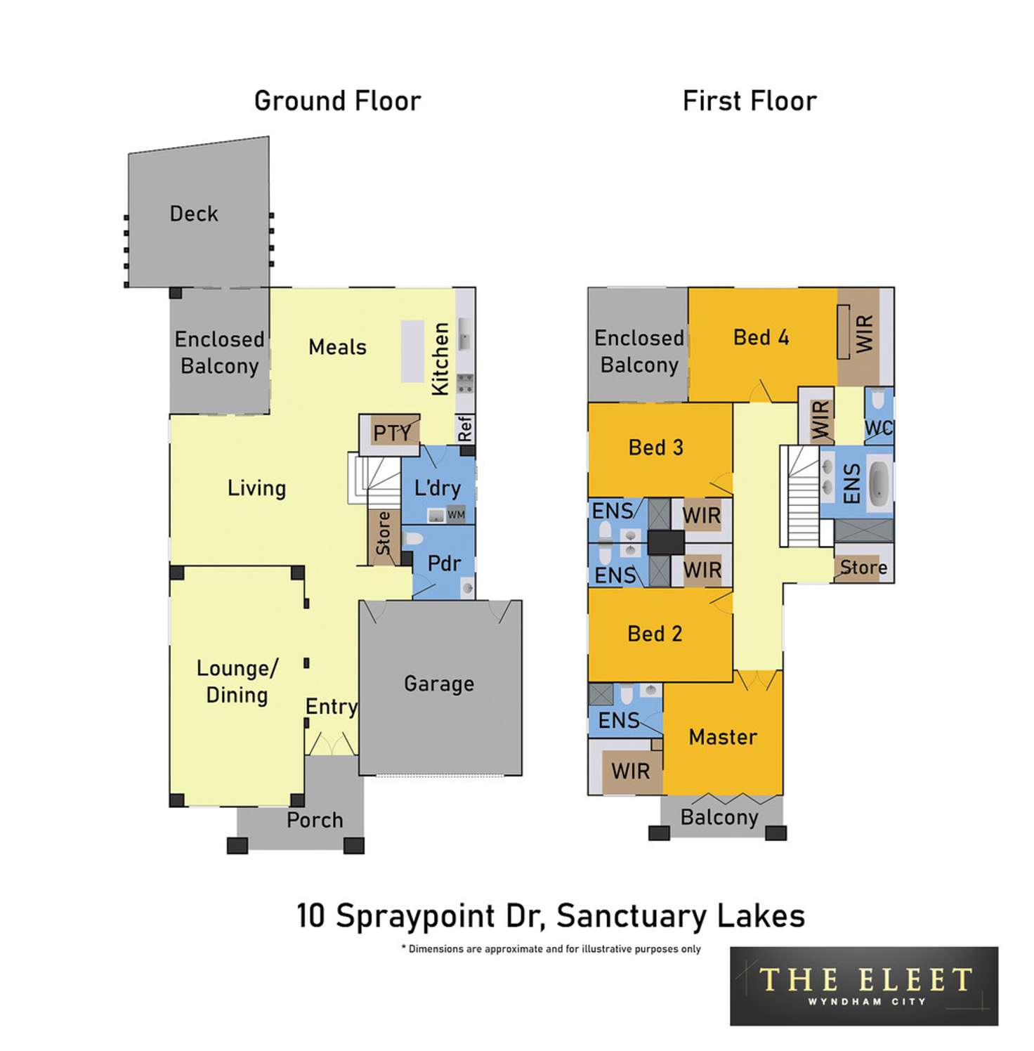 Floorplan of Homely house listing, 10 Spraypoint Drive, Sanctuary Lakes VIC 3030