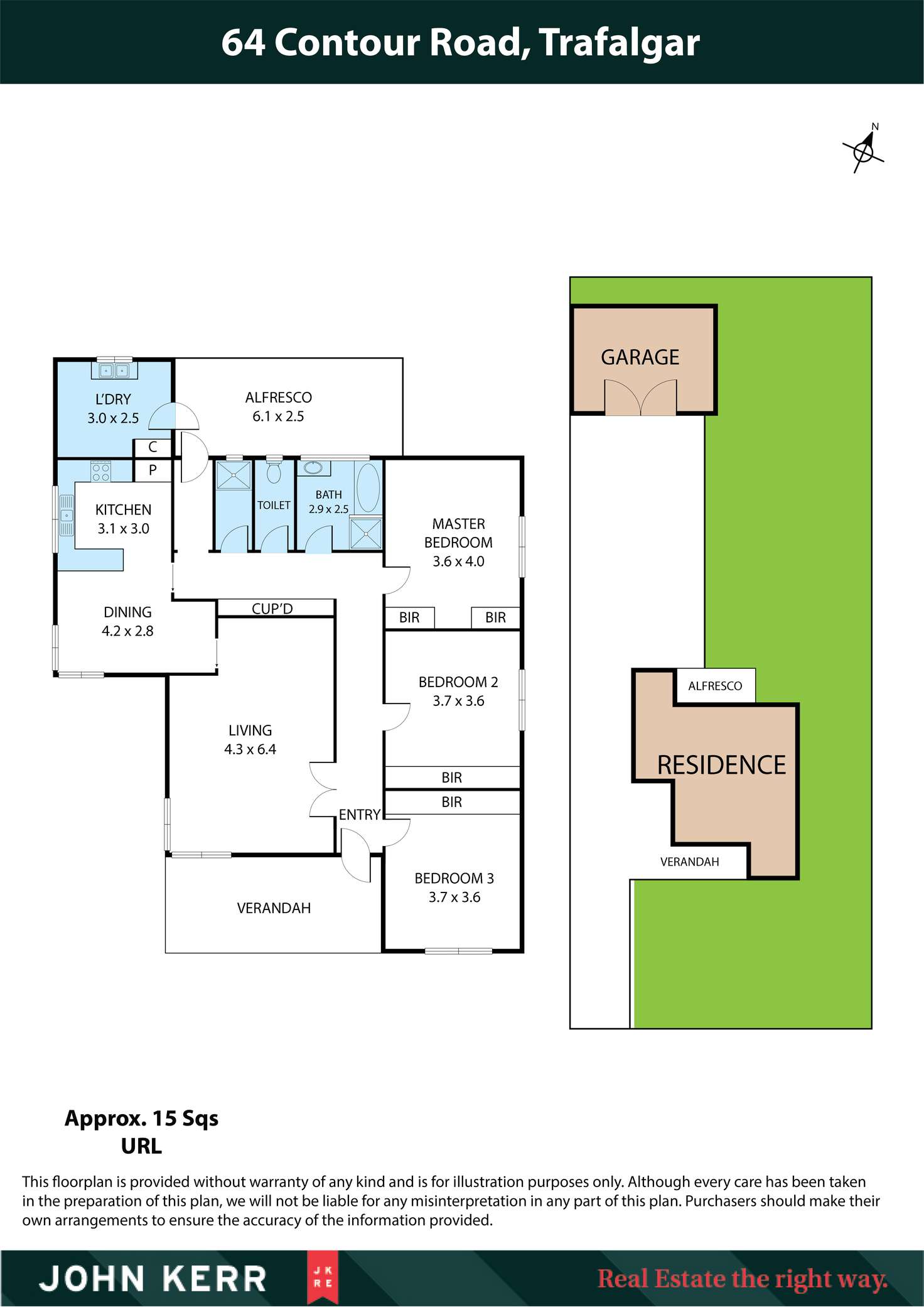 Floorplan of Homely house listing, 64 Contour Road, Trafalgar VIC 3824