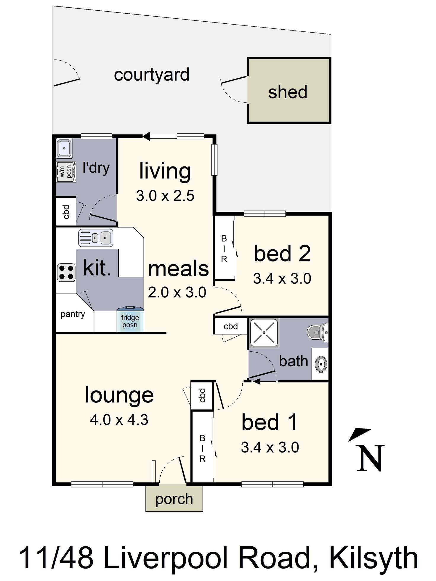 Floorplan of Homely retirement listing, 11/48 Liverpool Road, Kilsyth VIC 3137