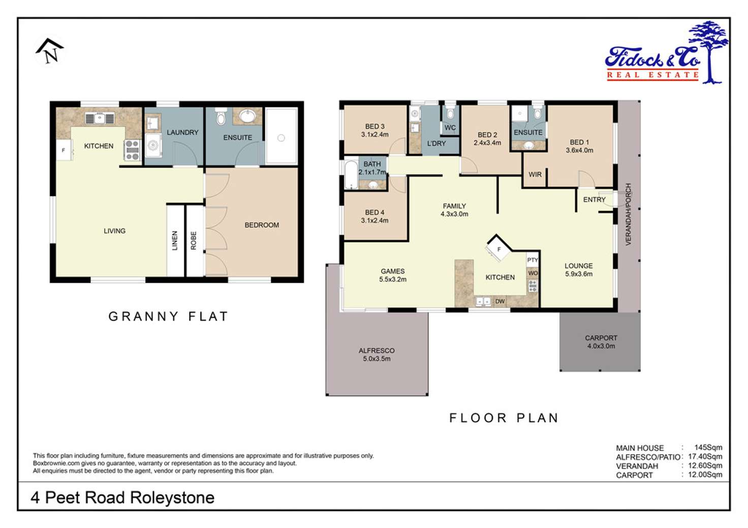 Floorplan of Homely house listing, 4 Peet Road, Roleystone WA 6111