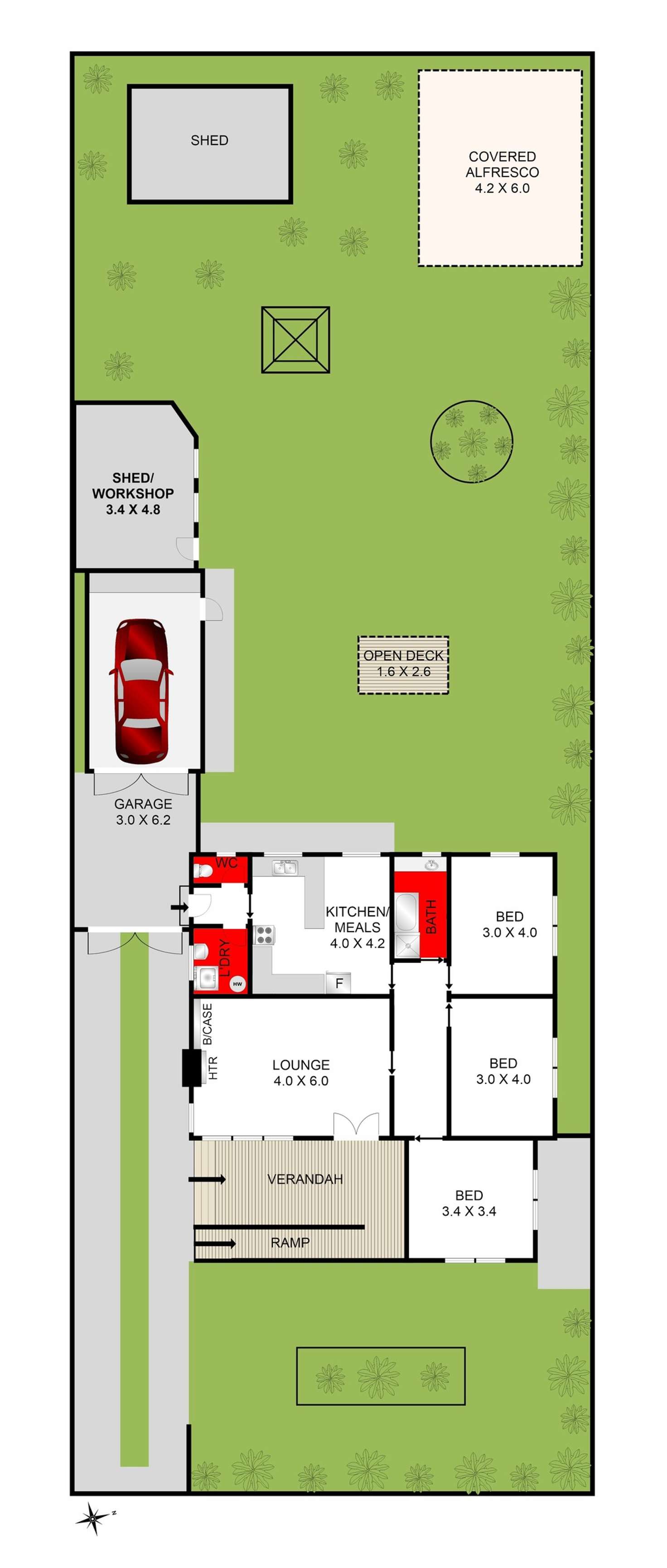 Floorplan of Homely house listing, 561 Thompson Road, Norlane VIC 3214