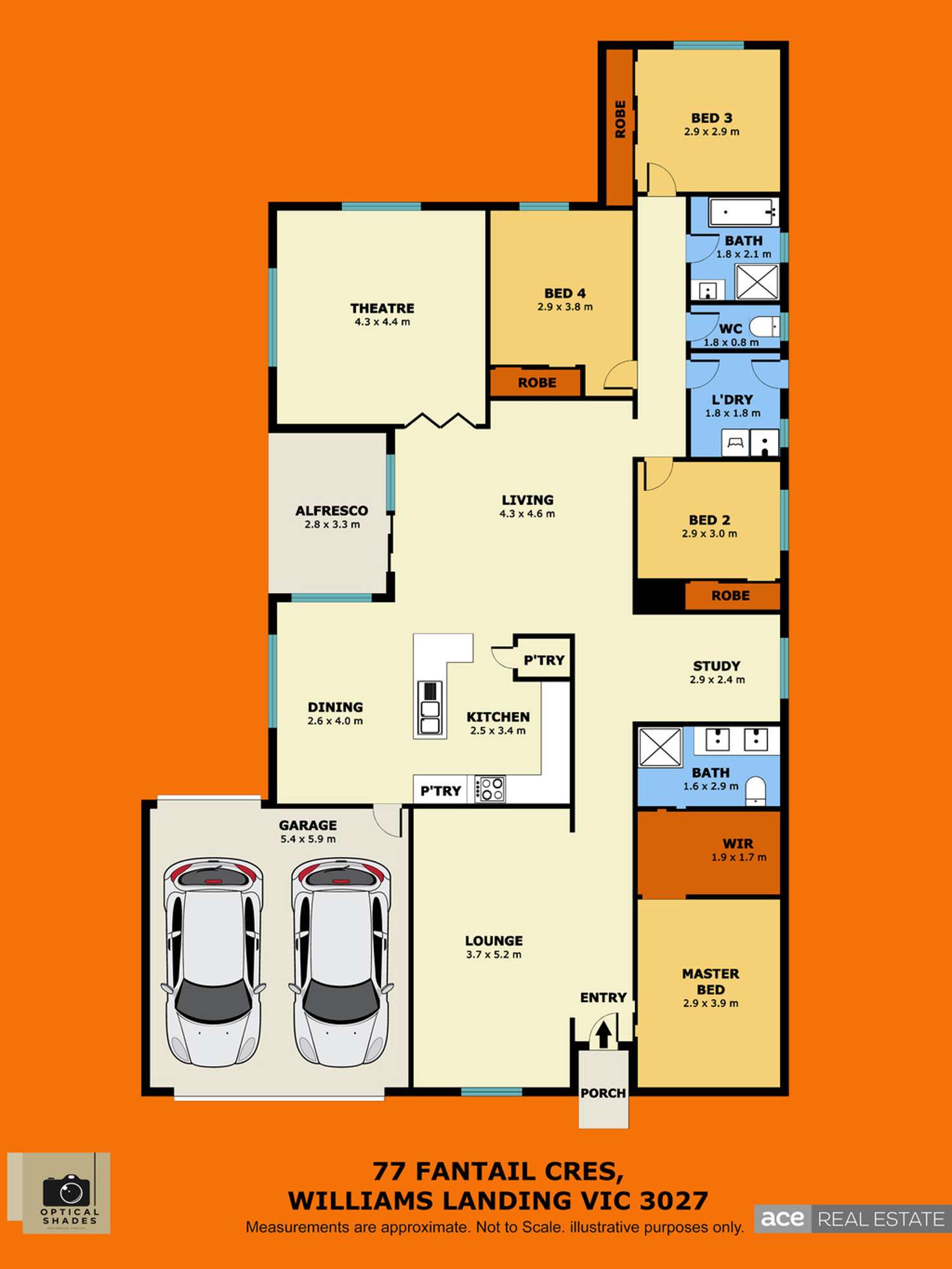 Floorplan of Homely house listing, 77 Fantail Crescent, Williams Landing VIC 3027