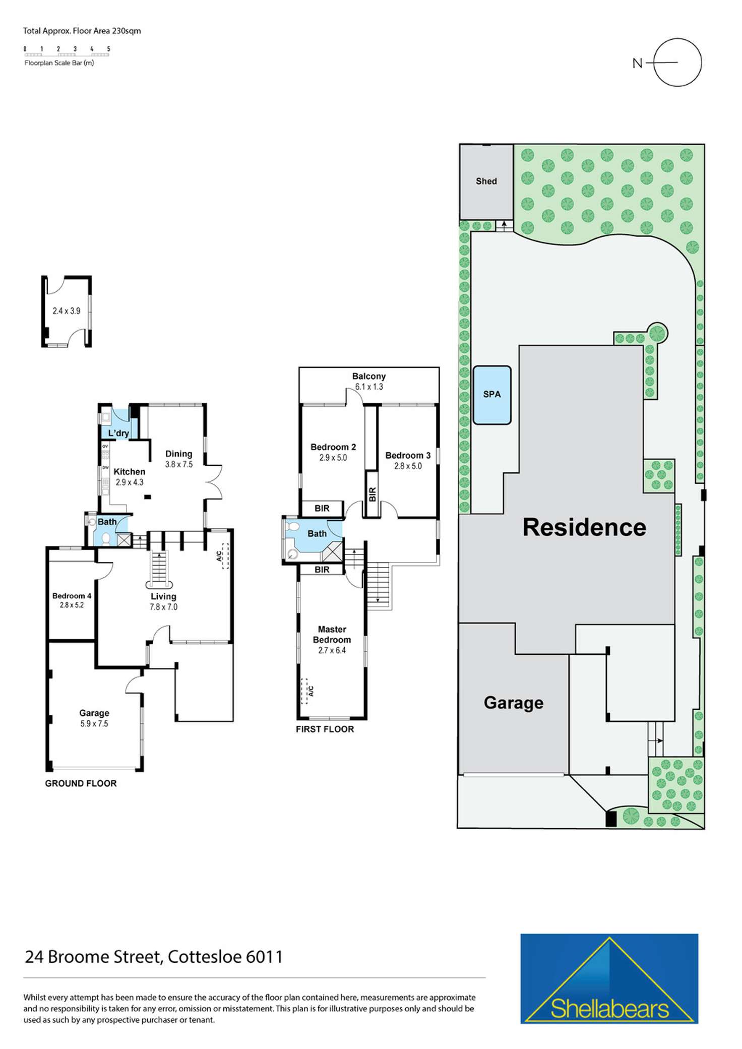 Floorplan of Homely house listing, 24 Broome Street, Cottesloe WA 6011