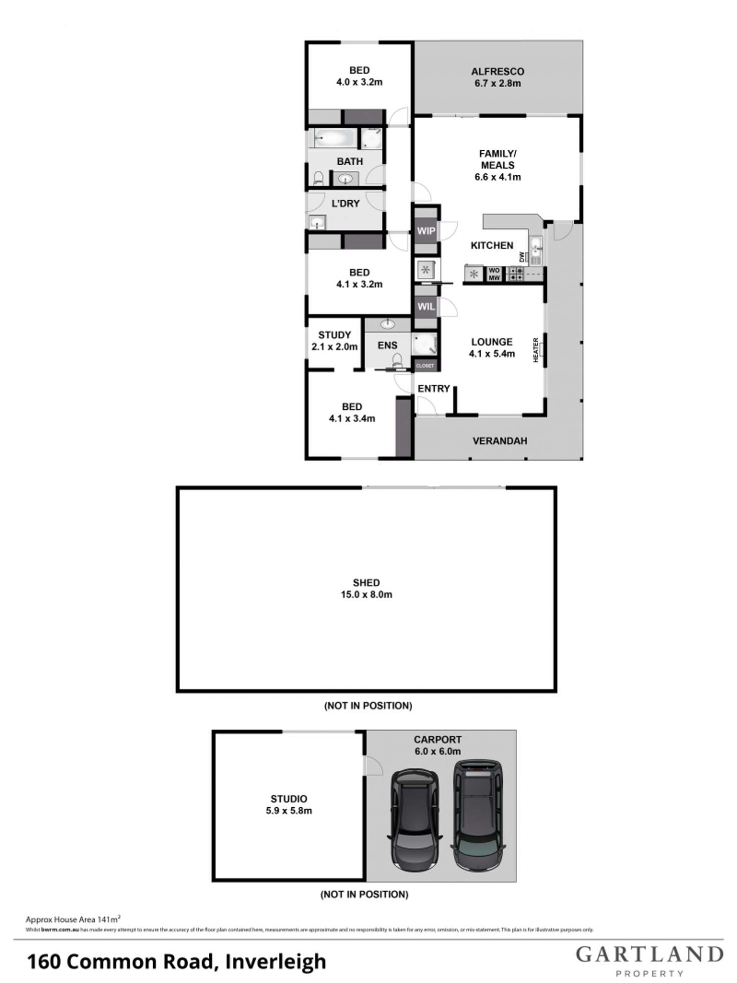 Floorplan of Homely house listing, 160 Common Road, Inverleigh VIC 3321