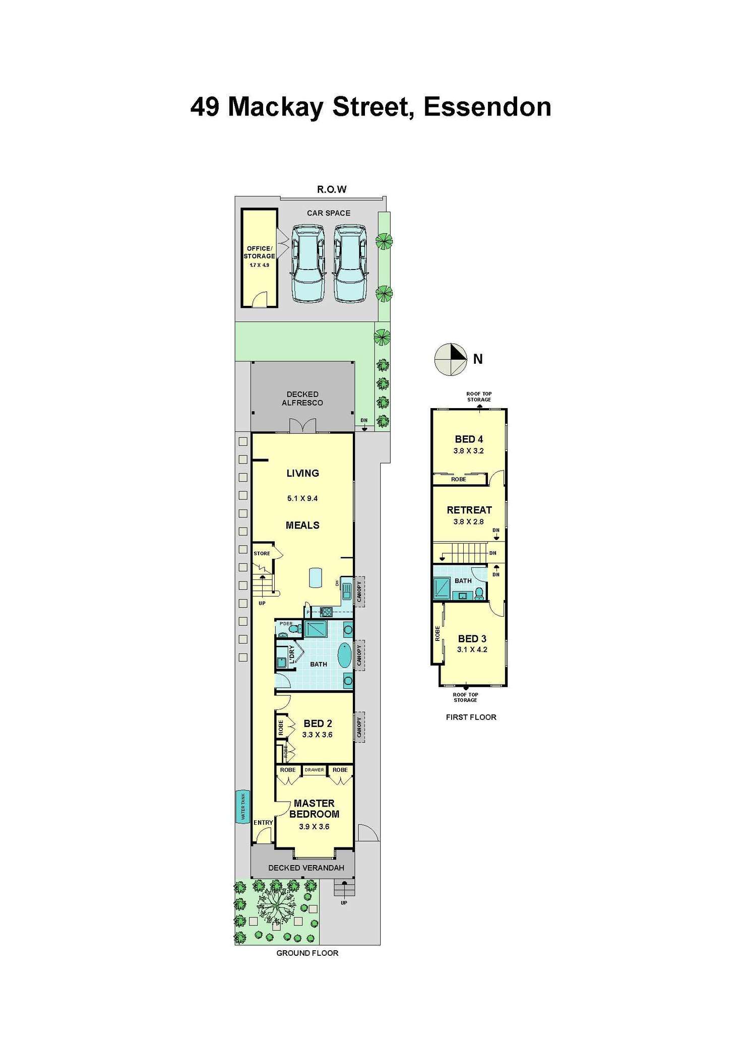 Floorplan of Homely house listing, 49 Mackay Street, Essendon VIC 3040