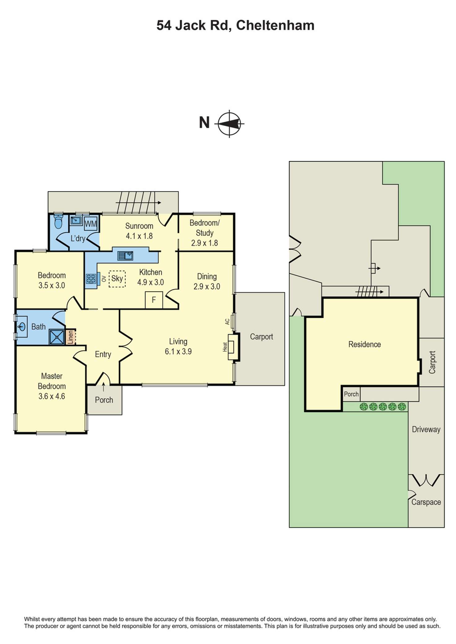 Floorplan of Homely house listing, 54 Jack Road, Cheltenham VIC 3192