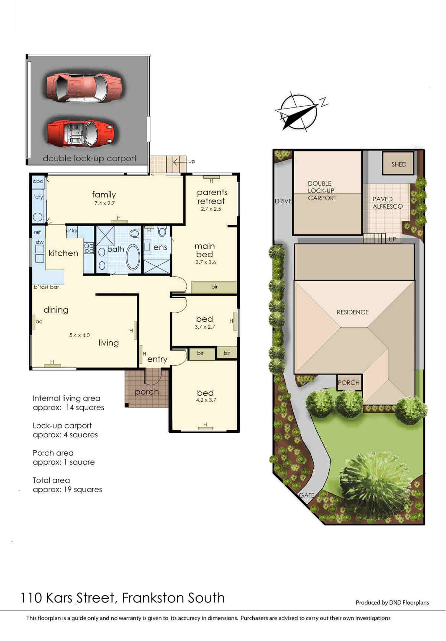 Floorplan of Homely house listing, 110 Kars Street, Frankston South VIC 3199