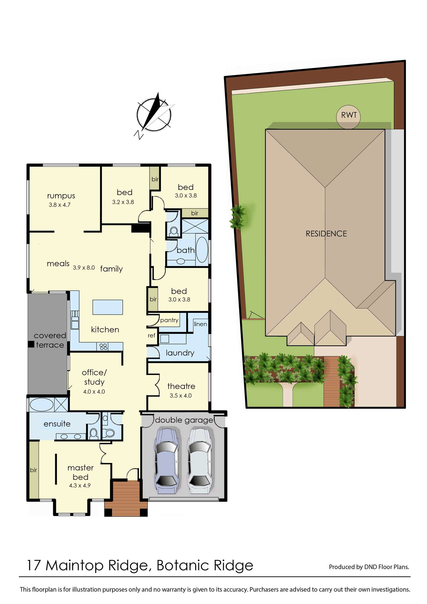 Floorplan of Homely house listing, 17 Maintop Ridge, Botanic Ridge VIC 3977