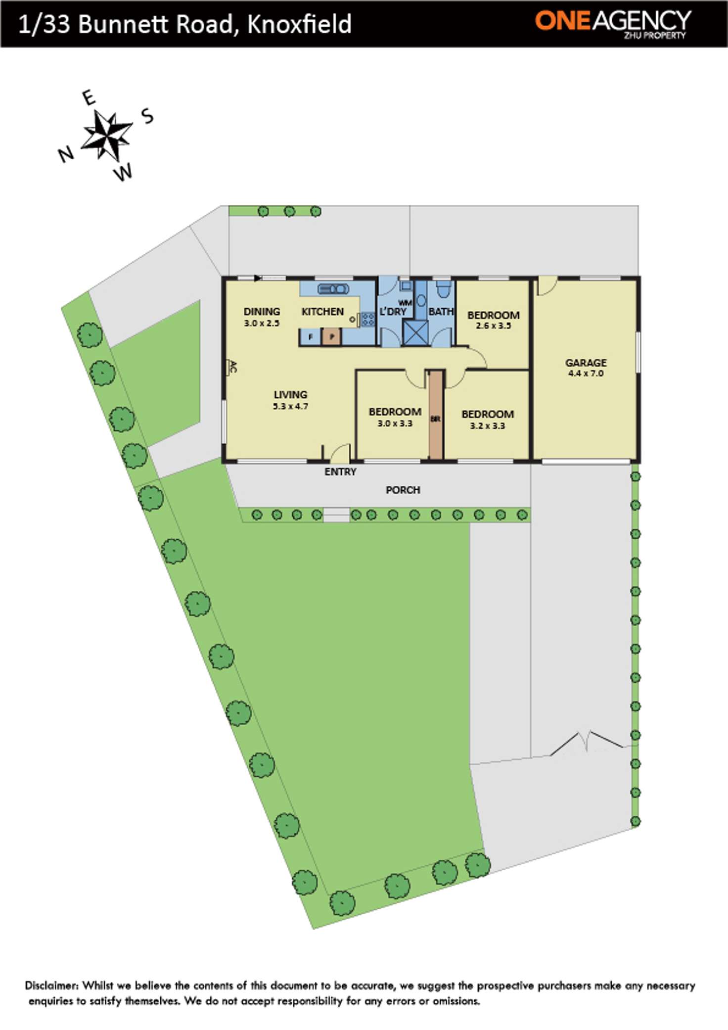 Floorplan of Homely unit listing, 1/33 Bunnett Road, Knoxfield VIC 3180