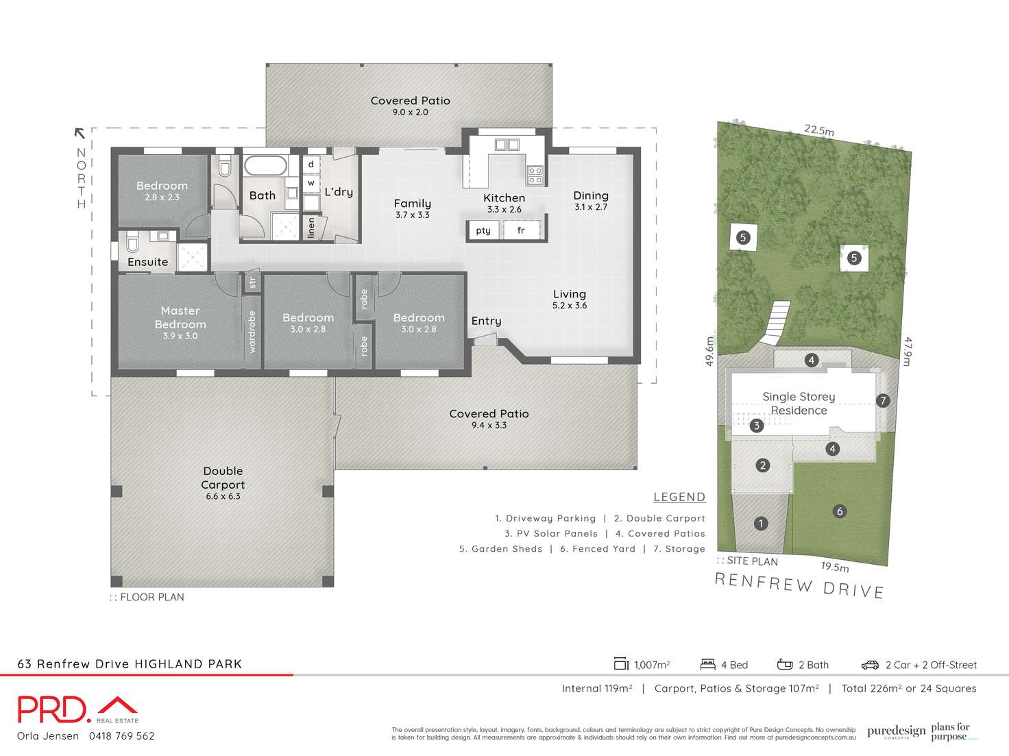 Floorplan of Homely house listing, 63 Renfrew Drive, Highland Park QLD 4211