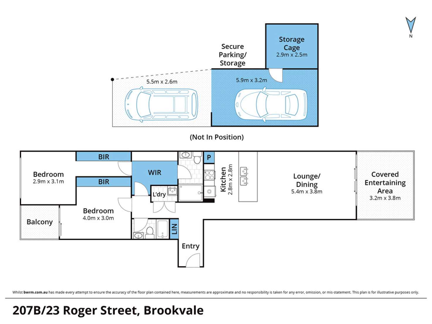 Floorplan of Homely apartment listing, 207b/23 Roger St, Brookvale NSW 2100