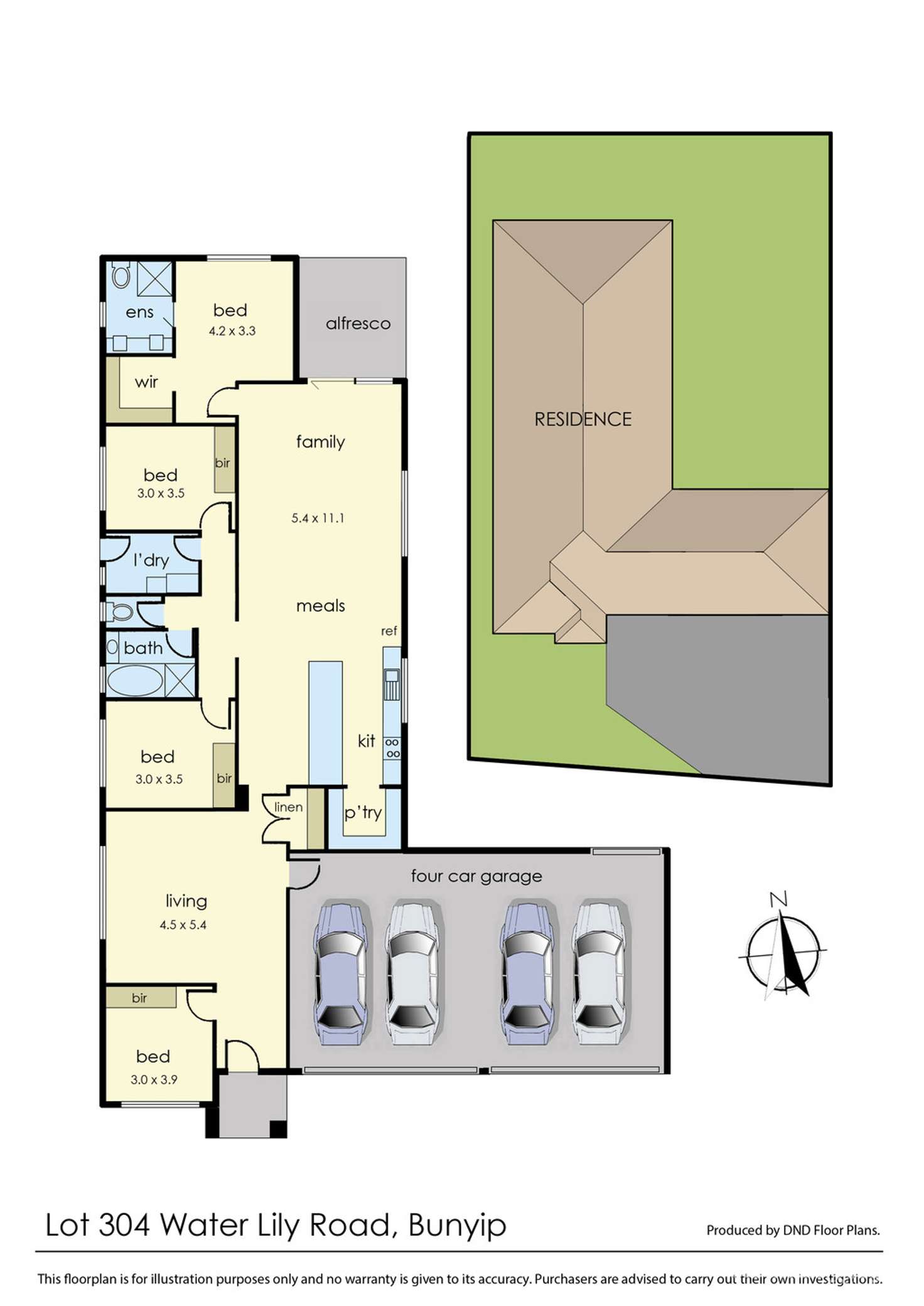 Floorplan of Homely house listing, 8 Water Lily Road, Bunyip VIC 3815