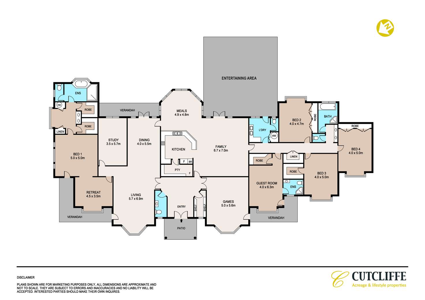 Floorplan of Homely acreageSemiRural listing, 236 East Wilchard Road, Castlereagh NSW 2749